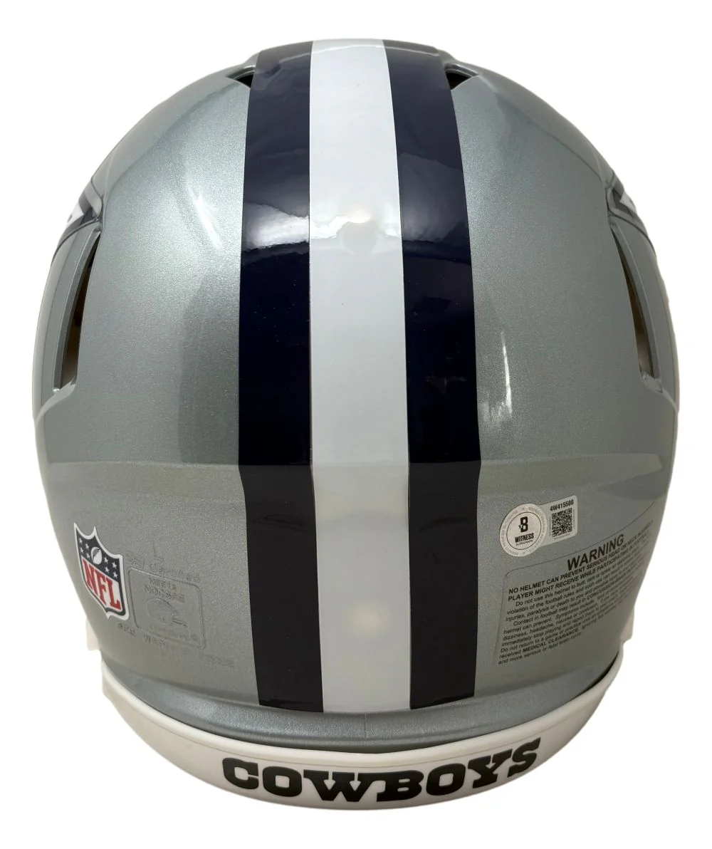 Dez Bryant Signed Dallas Cowboys Full Size Authentic Speed Helmet BAS - Image 4