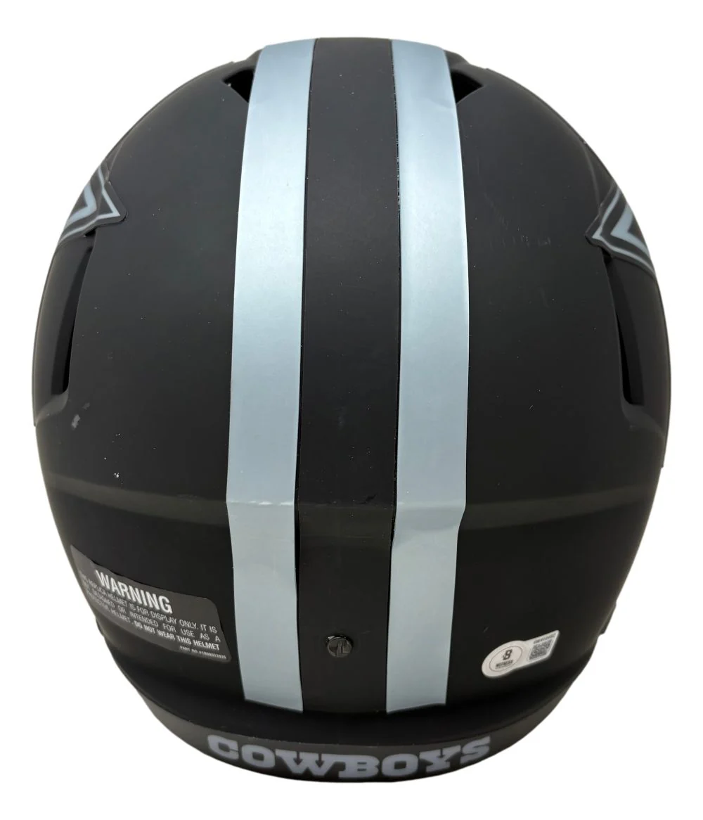 Dez Bryant Signed Dallas Cowboys Full Size Eclipse Speed Replica Helmet BAS - Image 3