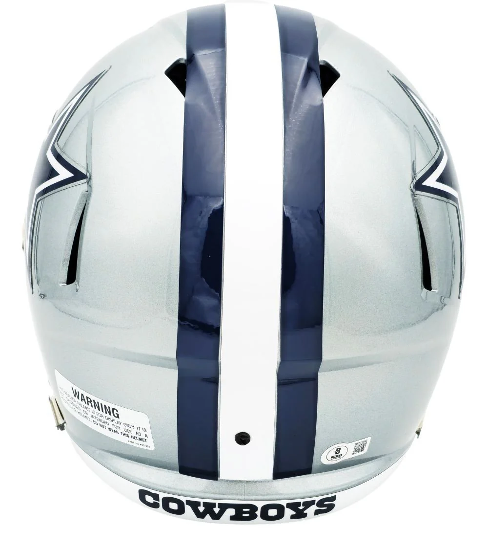 Dez Bryant Signed Dallas Cowboys Full Size Speed Replica Helmet BAS - Image 2
