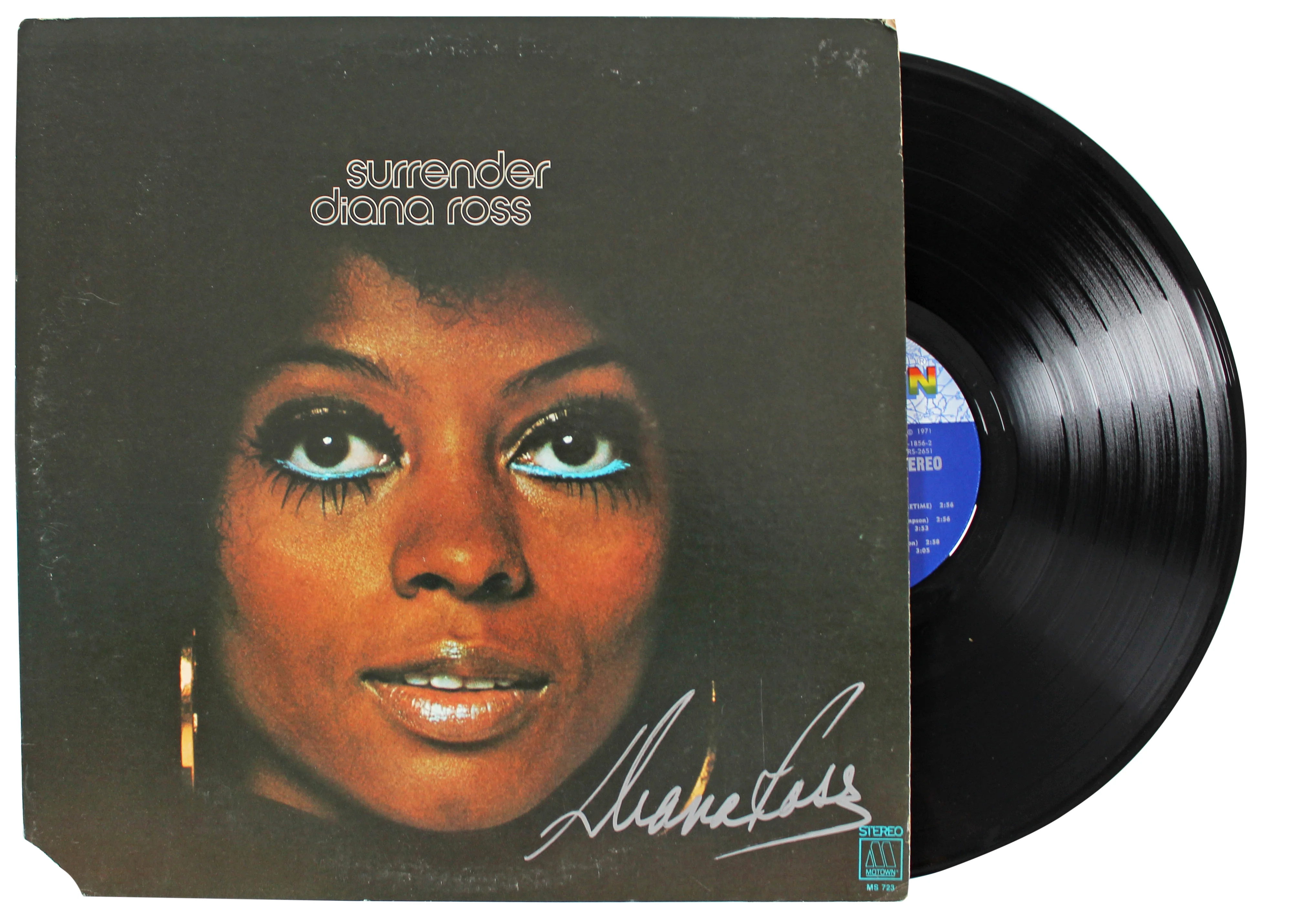 Diana Ross Authentic Signed Surrender Album Cover W/ Vinyl JSA #M46859 - Image 2