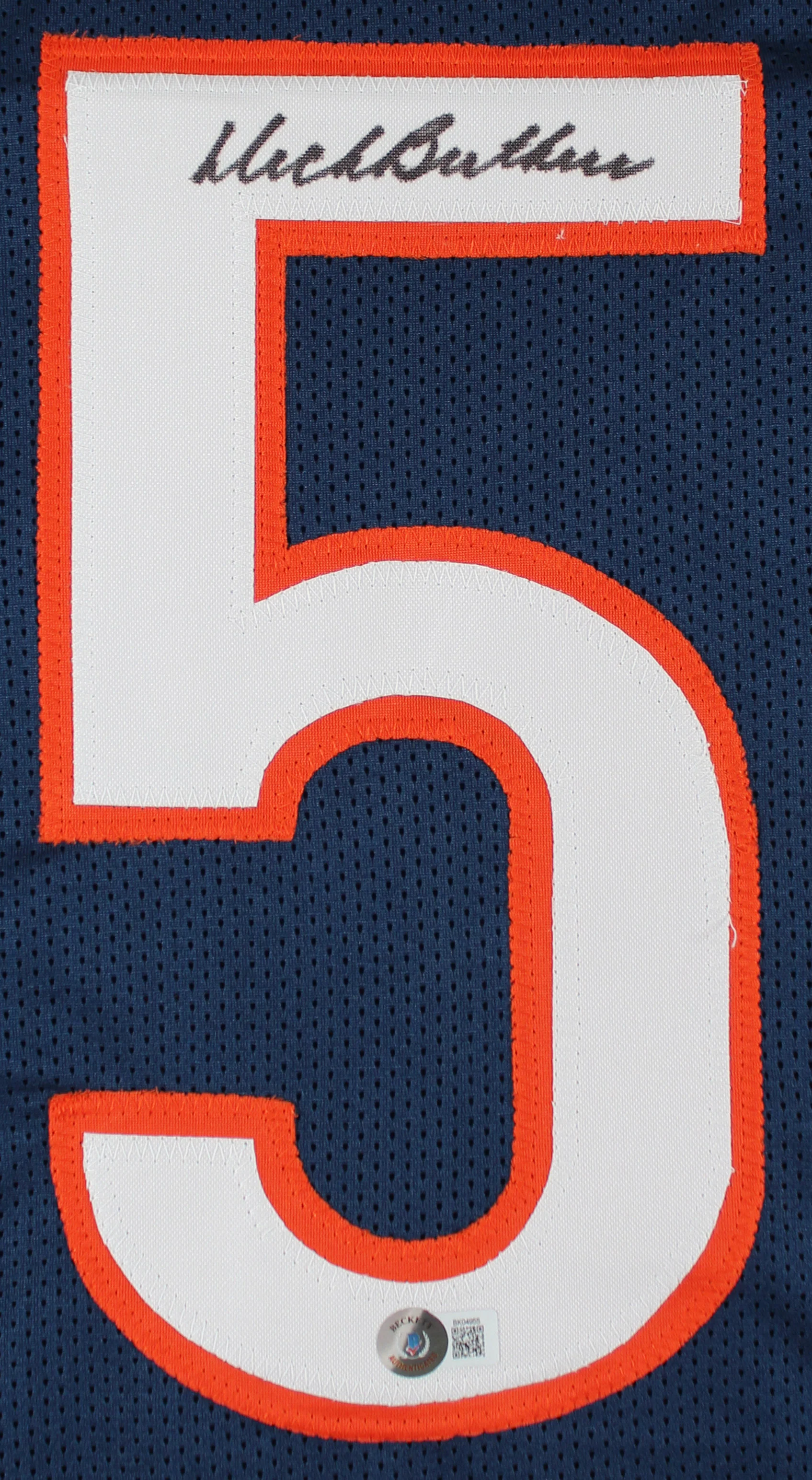 Dick Butkus Authentic Signed Navy Blue Pro Style Framed Jersey Autographed BAS - Image 3