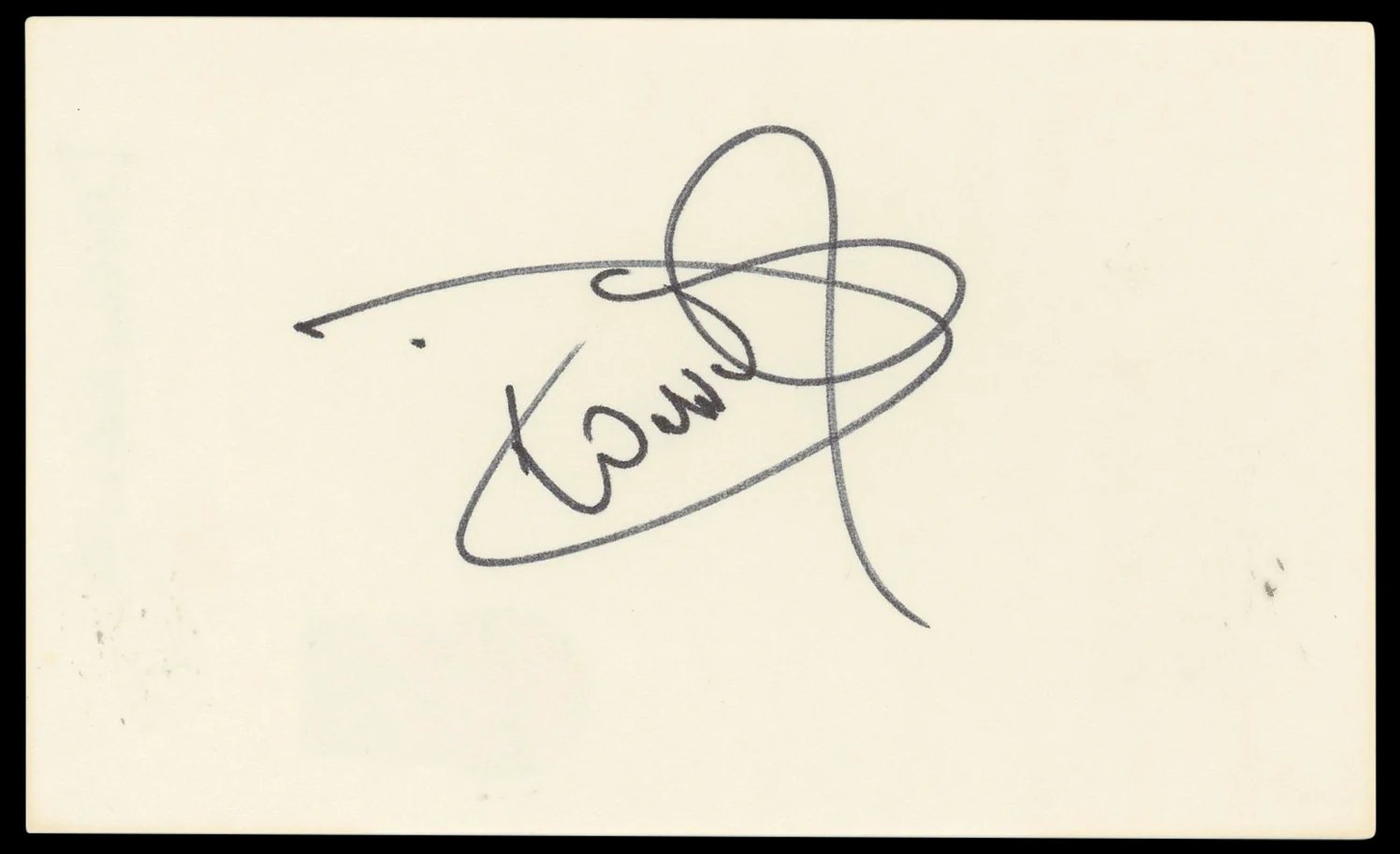 Dionne Warwick Authentic Signed 3x5 Index Card Autographed BAS #BP50632 - Image 2