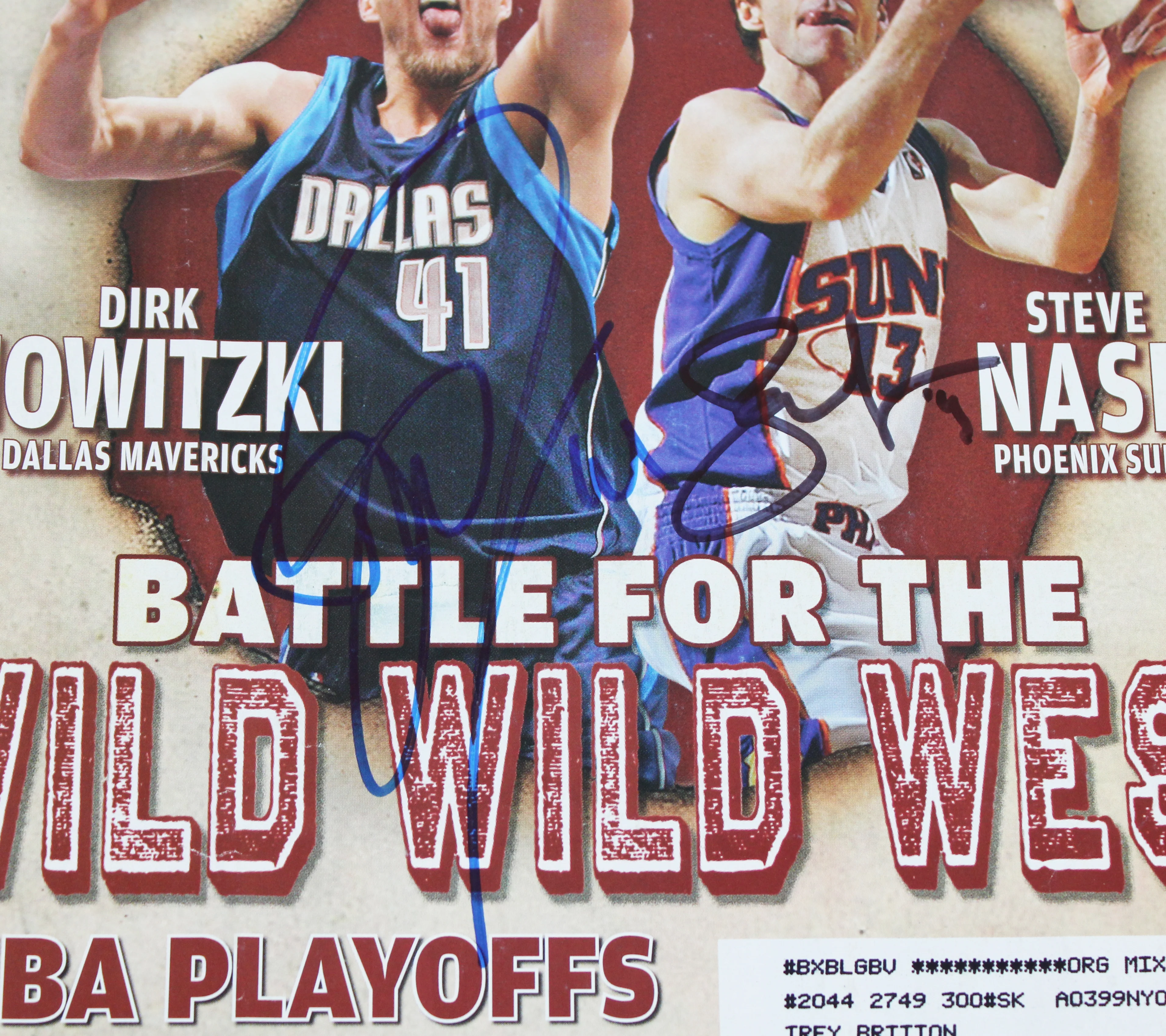 Dirk Nowitzki & Steve Nash Signed Sports Illustrated Magazine BAS #AE13001 - Image 3