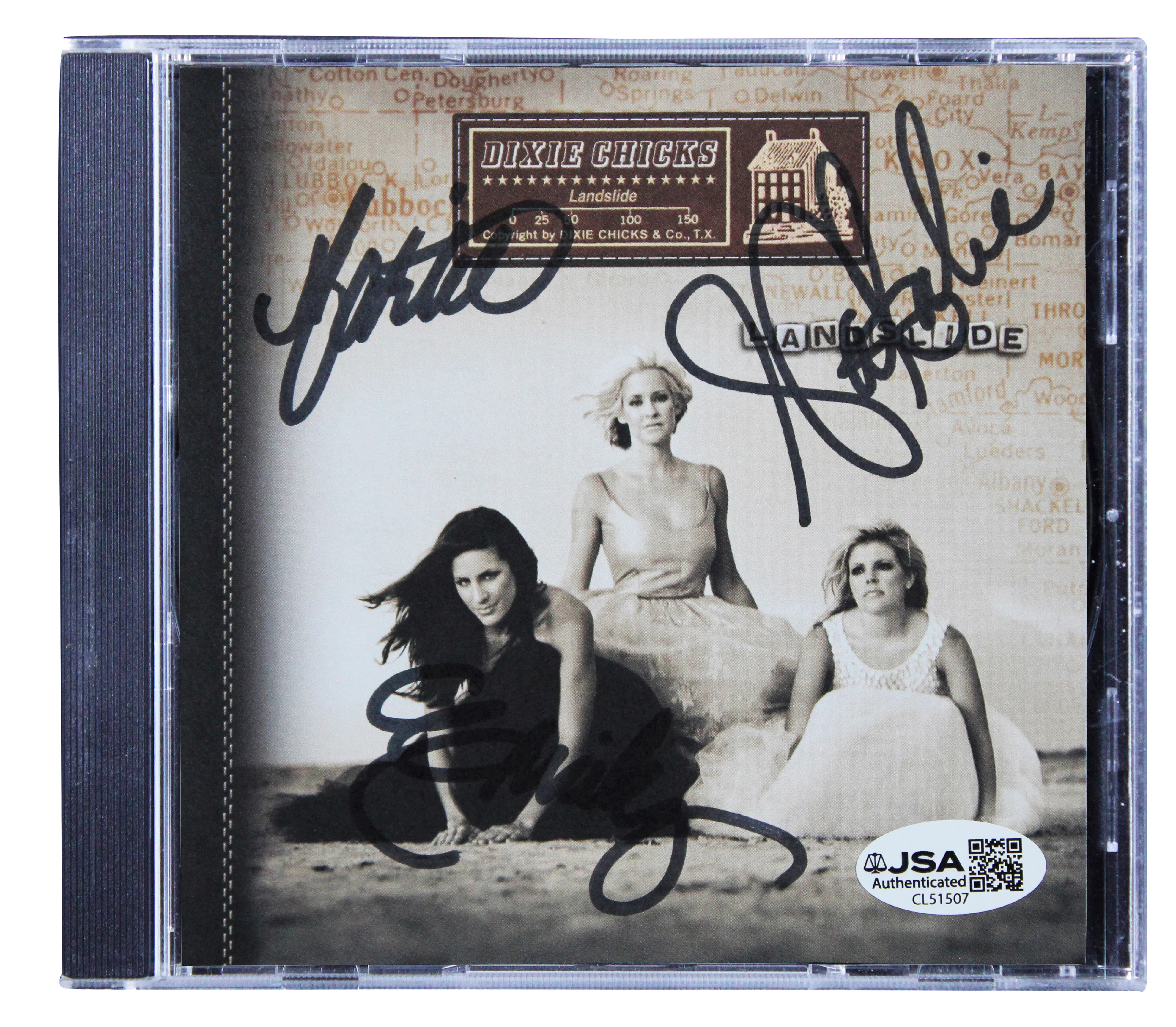 Dixie Chicks (3) Maines, Maguire & Strayer Signed CD Insert JSA #CL51507 - Image 2