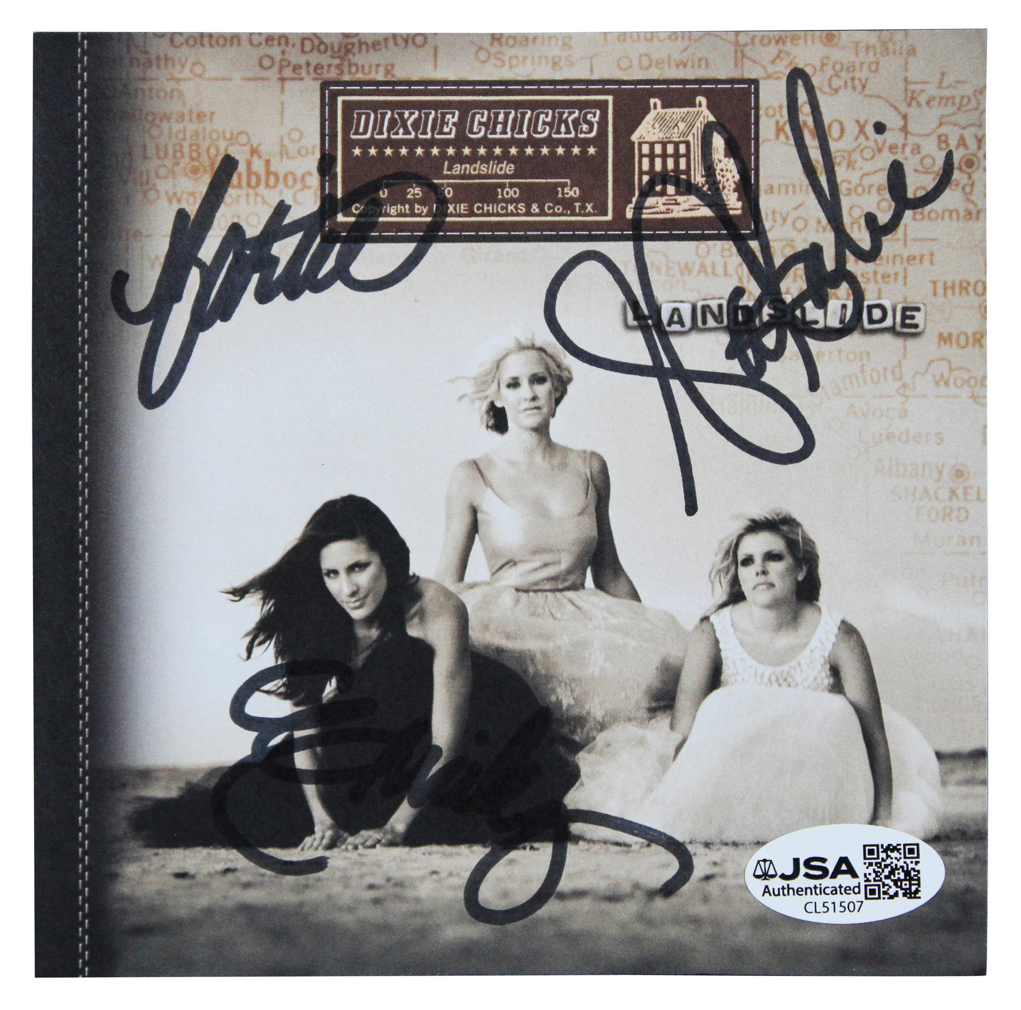 Dixie Chicks (3) Maines, Maguire & Strayer Signed CD Insert JSA #CL51507 - Image 3