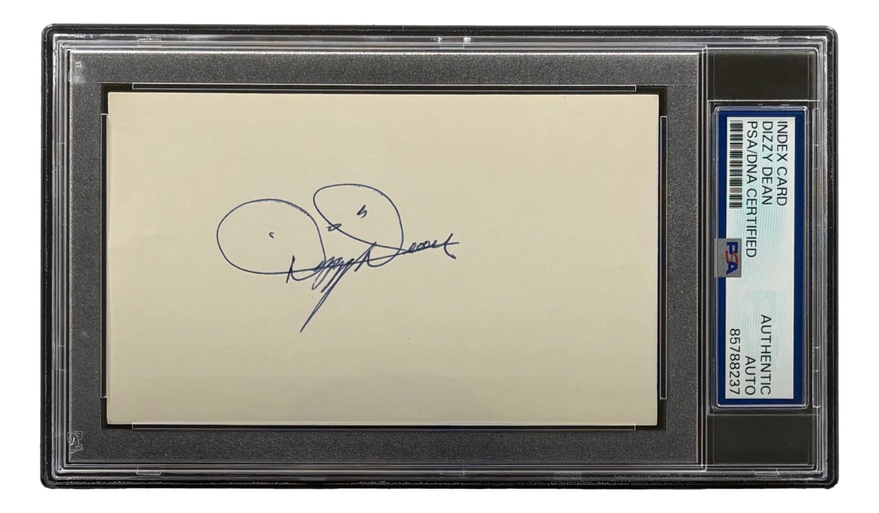 Dizzy Dean St. Louis Cardinals Signed Index Card PSA/DNA