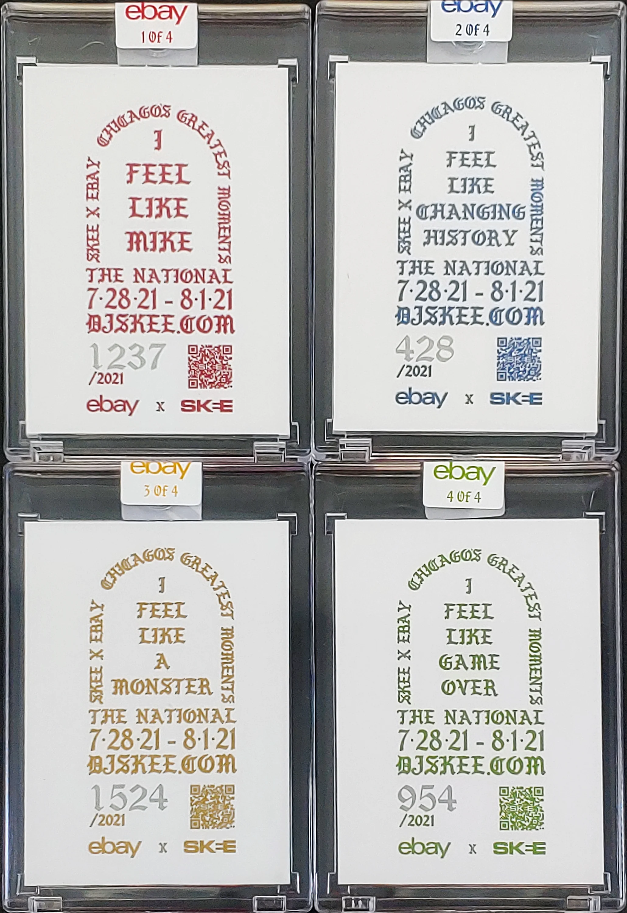 DJ Skee x eBay 2021 Chicago National Collectors Show Set Numbered of 2021 - Image 3