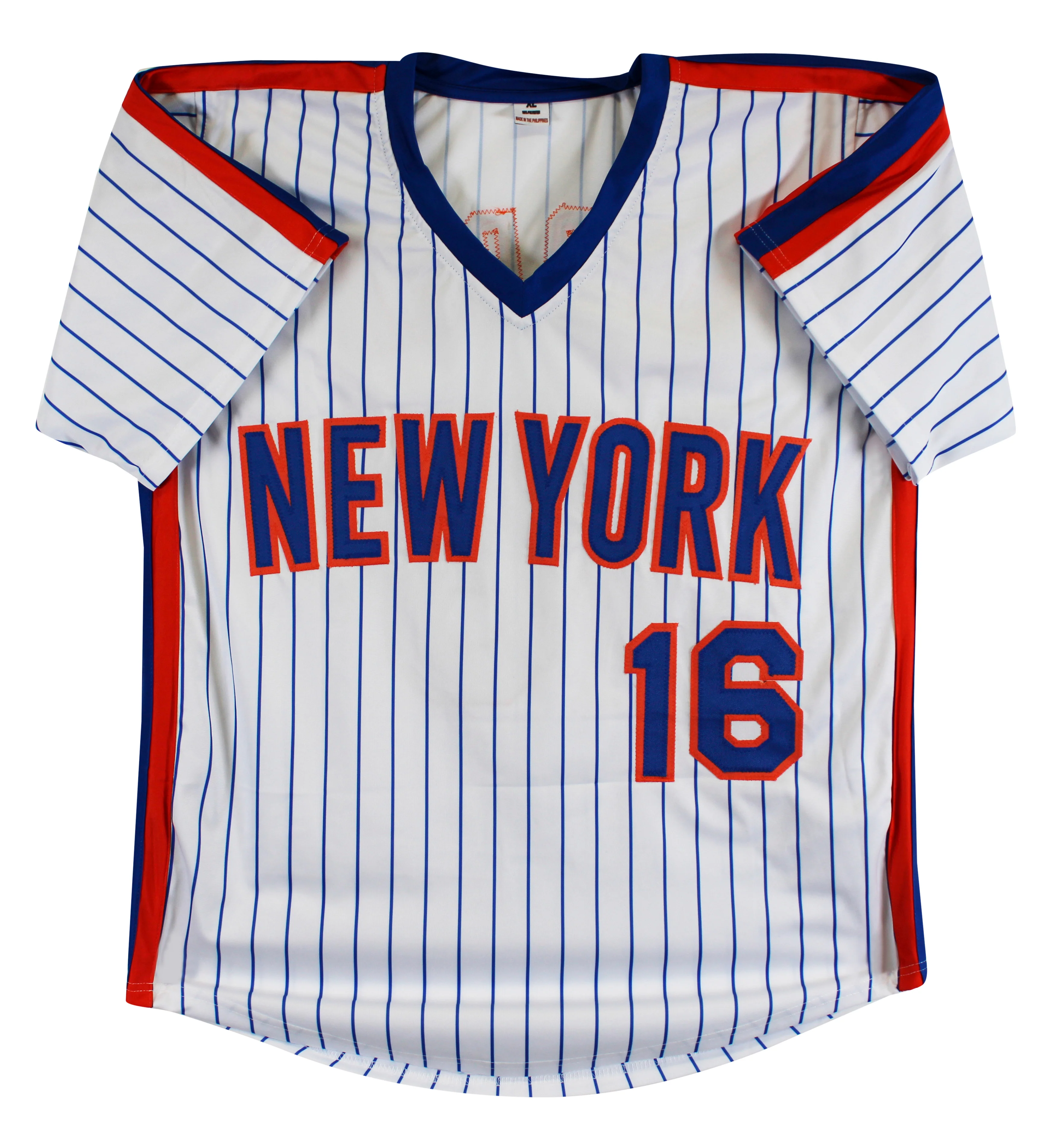 Doc Gooden Authentic Signed White Pinstripe Pro Style Jersey Autographed BAS - Image 4