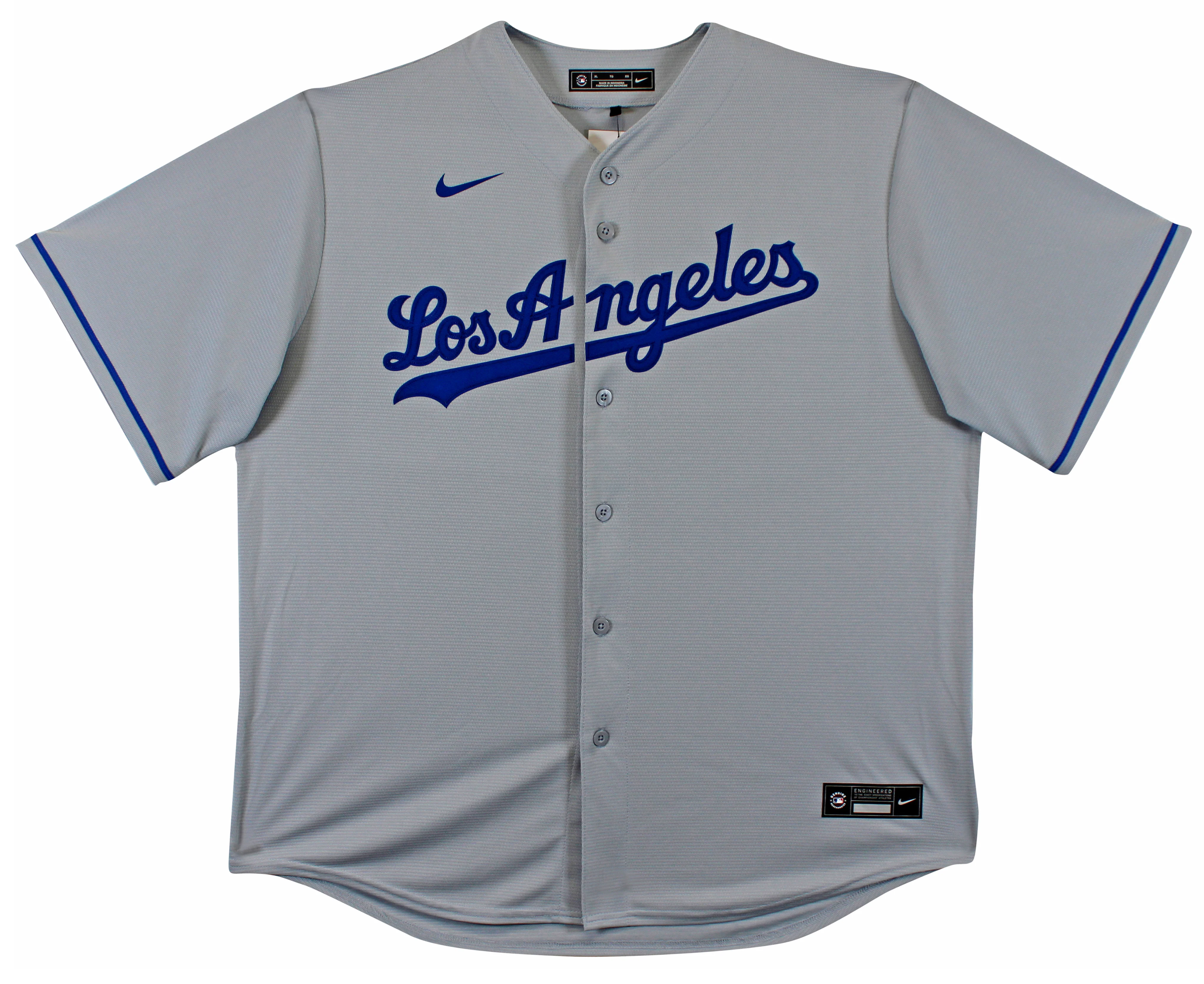 Dodgers Magic Johnson Authentic Signed Grey Nike Jersey BAS Witnessed - Image 3