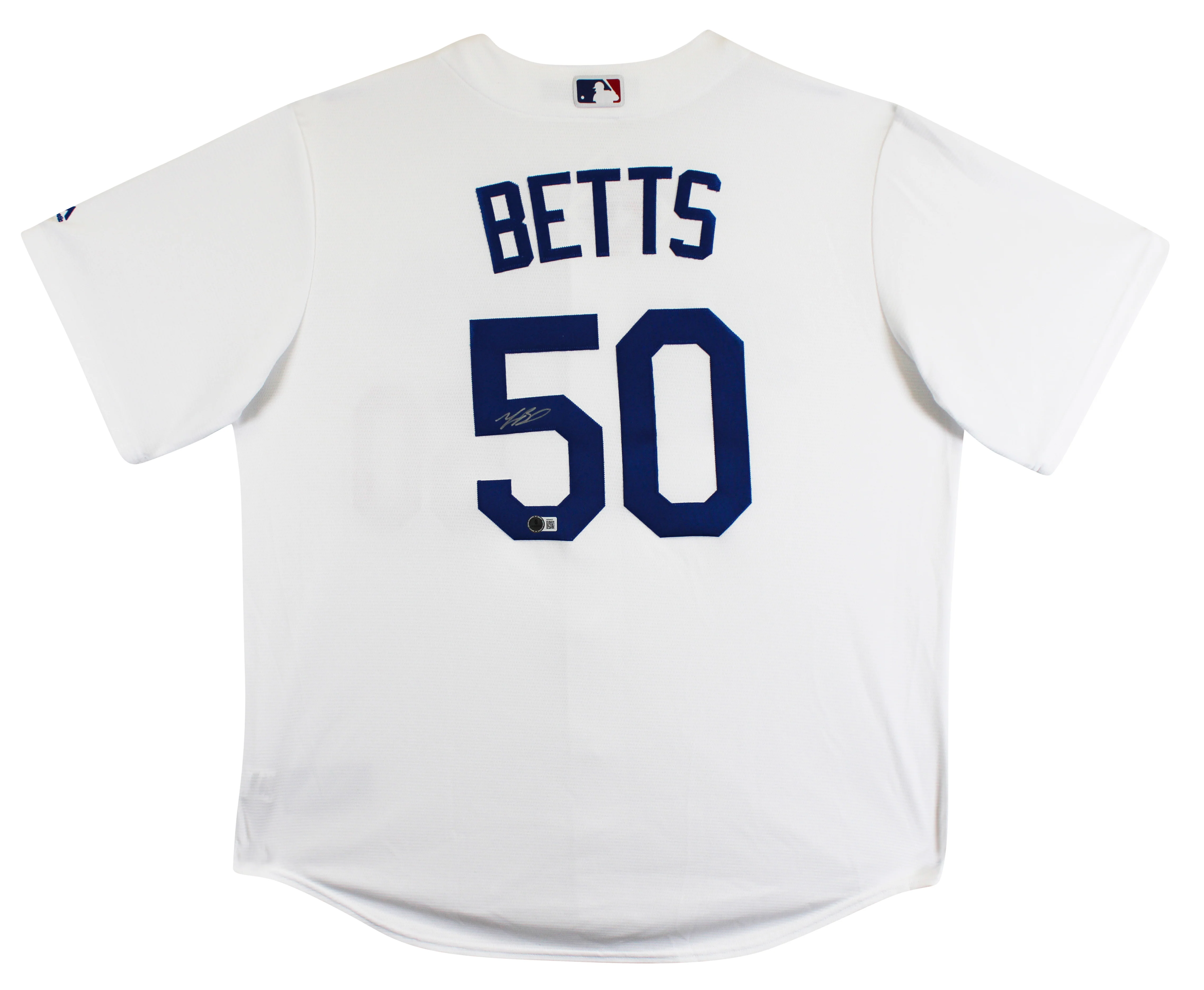 Dodgers Mookie Betts Authentic Signed White Majestic Cool Base Jersey BAS - Image 3