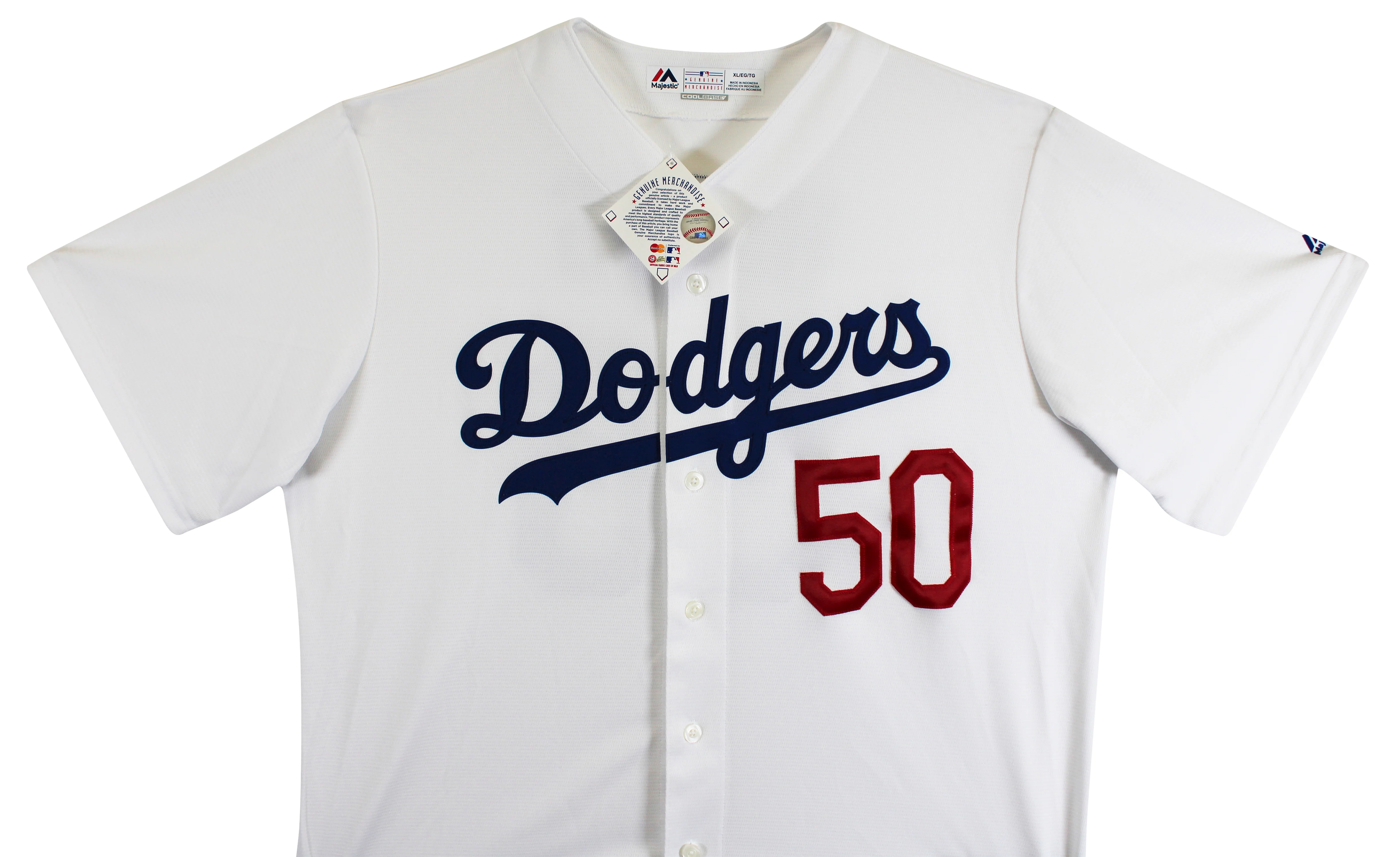 Dodgers Mookie Betts Authentic Signed White Majestic Cool Base Jersey BAS - Image 6