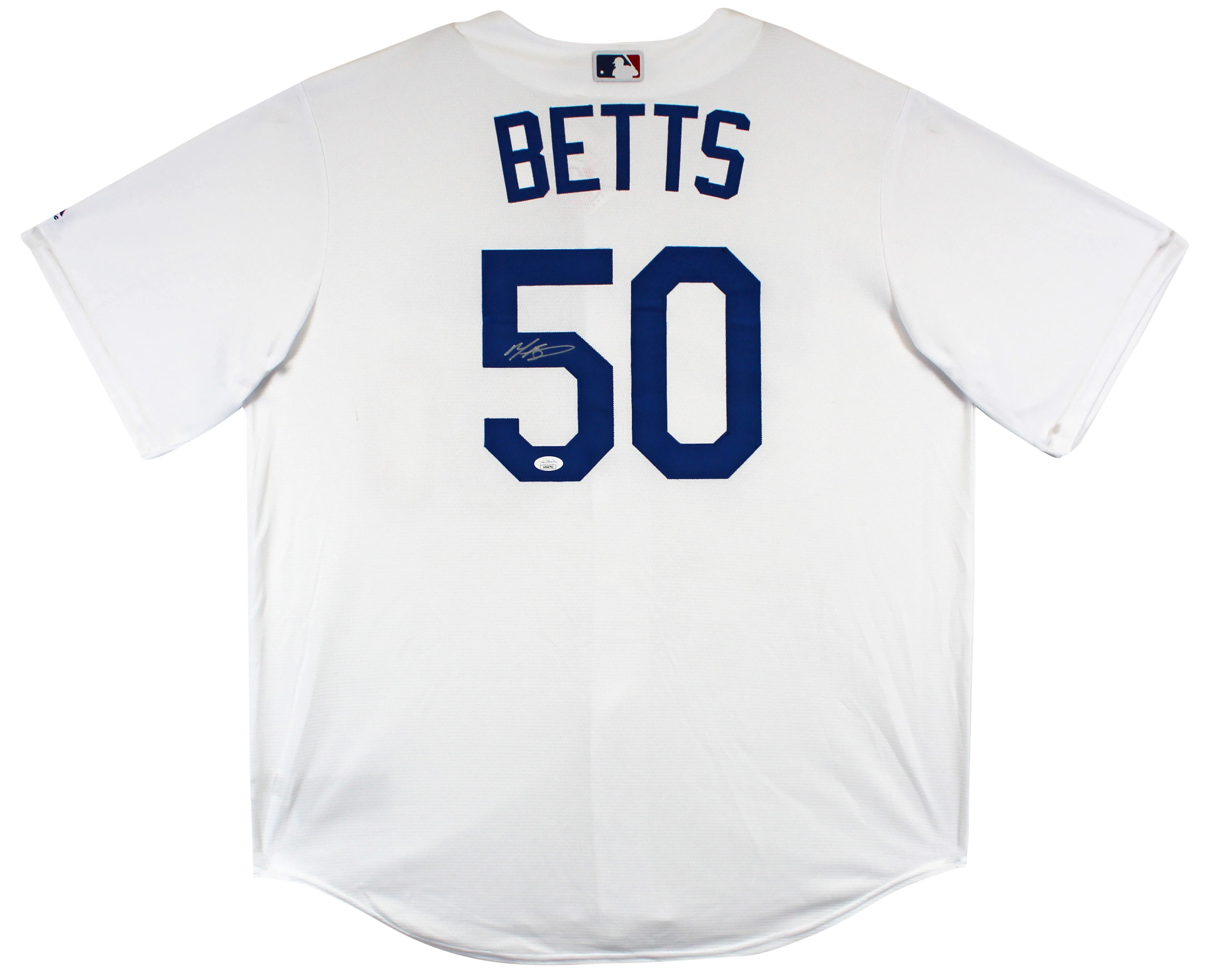 Dodgers Mookie Betts Authentic Signed White Majestic Cool Base Jersey JSA Wit - Image 2