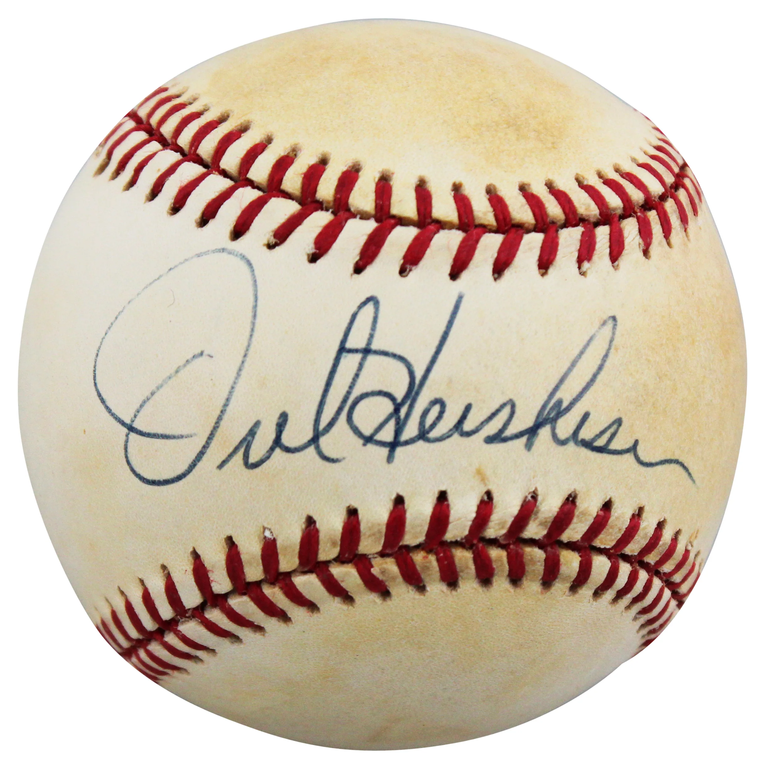 Dodgers Orel Hershiser Authentic Signed Gene Budig OAL Baseball BAS #BW89074 - Image 3