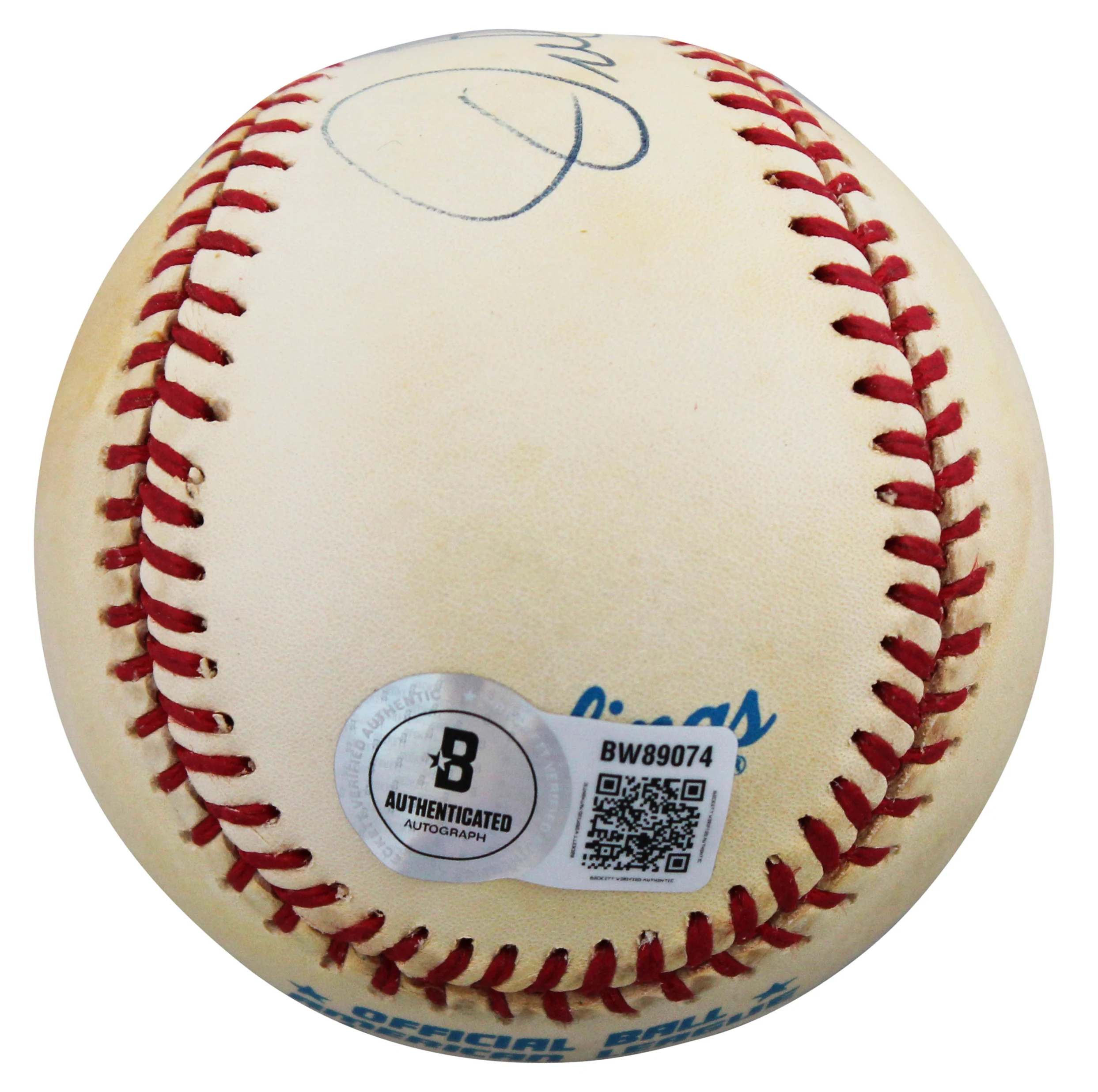 Dodgers Orel Hershiser Authentic Signed Gene Budig OAL Baseball BAS #BW89074 - Image 4