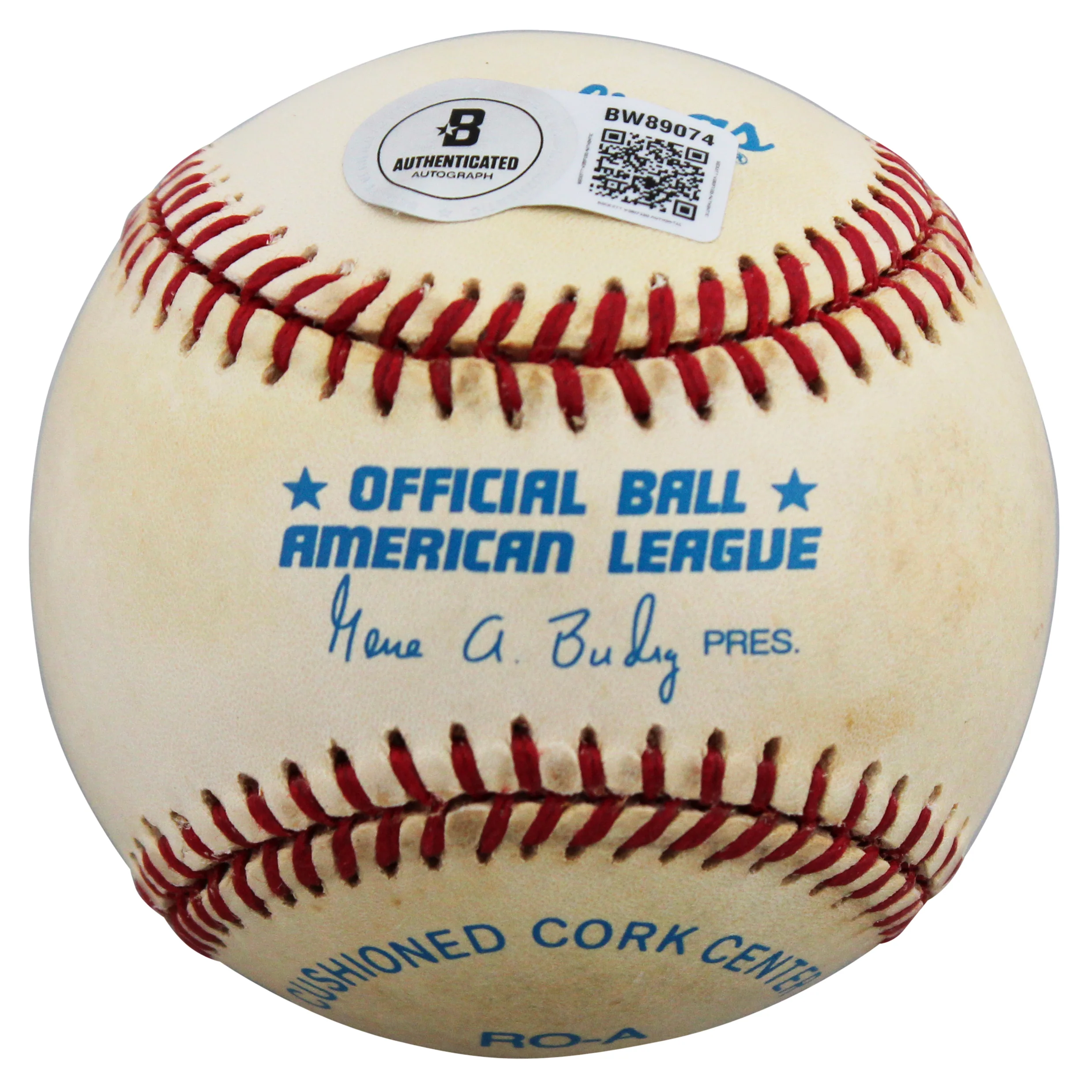 Dodgers Orel Hershiser Authentic Signed Gene Budig OAL Baseball BAS #BW89074 - Image 8