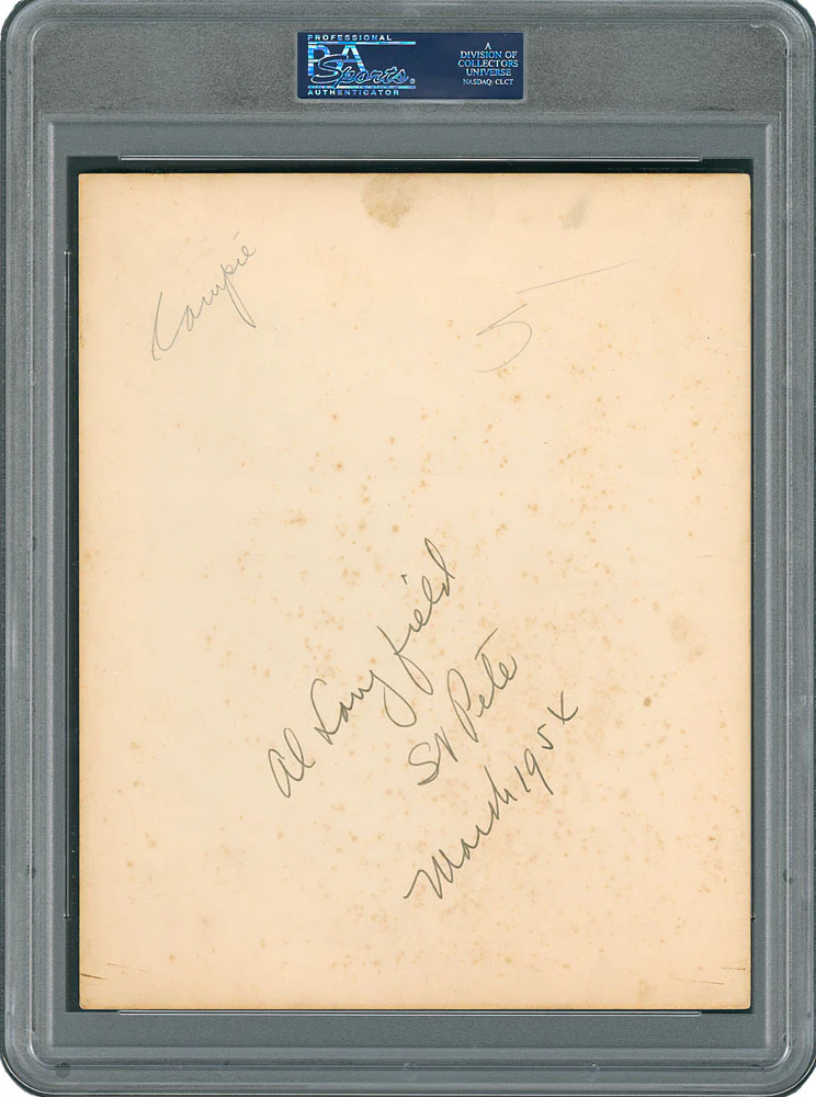 Dodgers Roy Campanella "Best Wishes" Signed Pre-Accident 8x10 Photo PSA Slabbed - Image 3