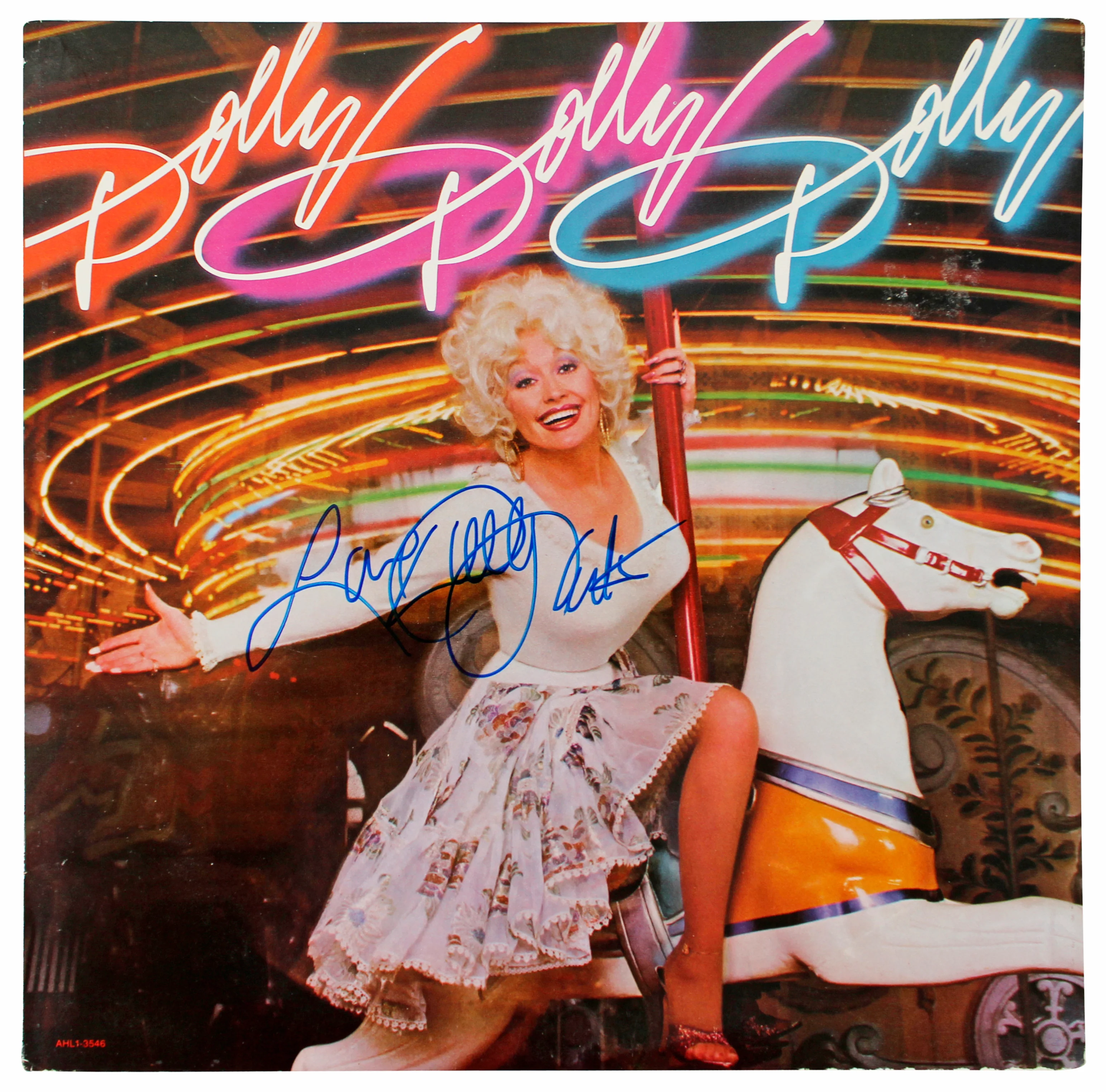 Dolly Parton "Love" Signed Dolly Dolly Dolly Promo Album Cover BAS #AA49875 - Image 2