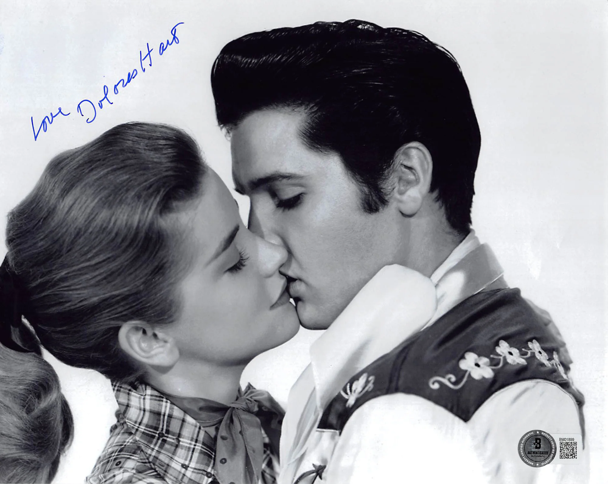 Dolores Hart Loving You "Love" Authentic Signed 8x10 Photo BAS #BM01899 - Image 2