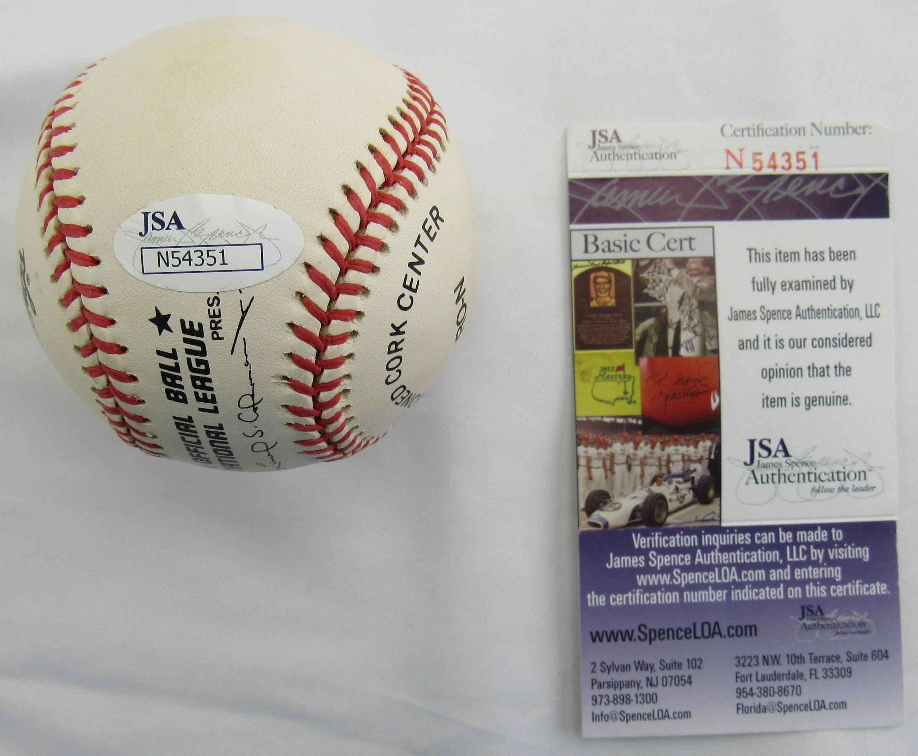 Andy Pafko Signed Auto Rawlings Baseball JSA N54351 - Image 3