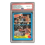 Dolph Lundgren Signed Ivan Drago 1985 Topps #21 Trading Card PSA/DNA Gem MT 10 - Image 3