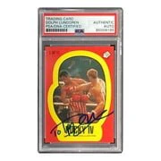 Dolph Lundgren Signed Ivan Drago 1985 Topps #3 Sticker Card PSA/DNA - Image 3