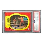 Dolph Lundgren Signed Ivan Drago 1985 Topps #9 Sticker Card PSA/DNA - Image 3