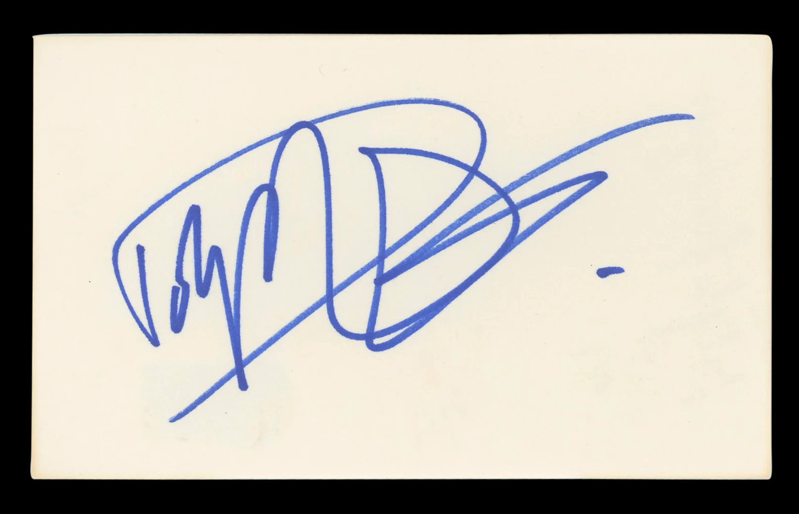 Dolph Lundgren The Expendables Authentic Signed 3x5 Index Card BAS #BL96408 - Image 2