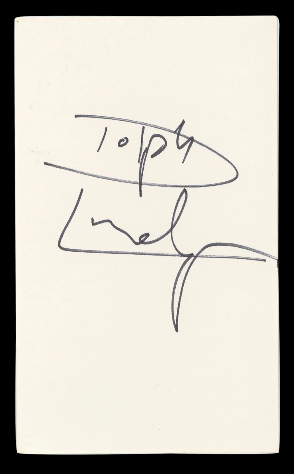 Dolph Lundgren The Expendables Authentic Signed 3x5 Index Card BAS #BL96415 - Image 2