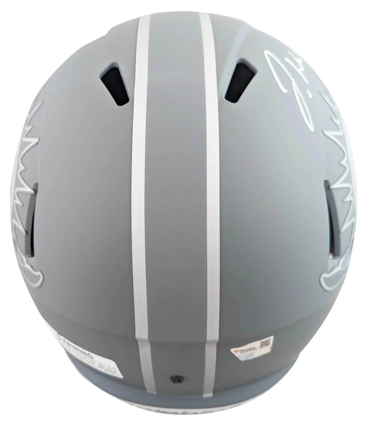 Dolphins Jaylen Waddle Signed Slate Full Size Speed Rep Helmet Fanatics - Image 3