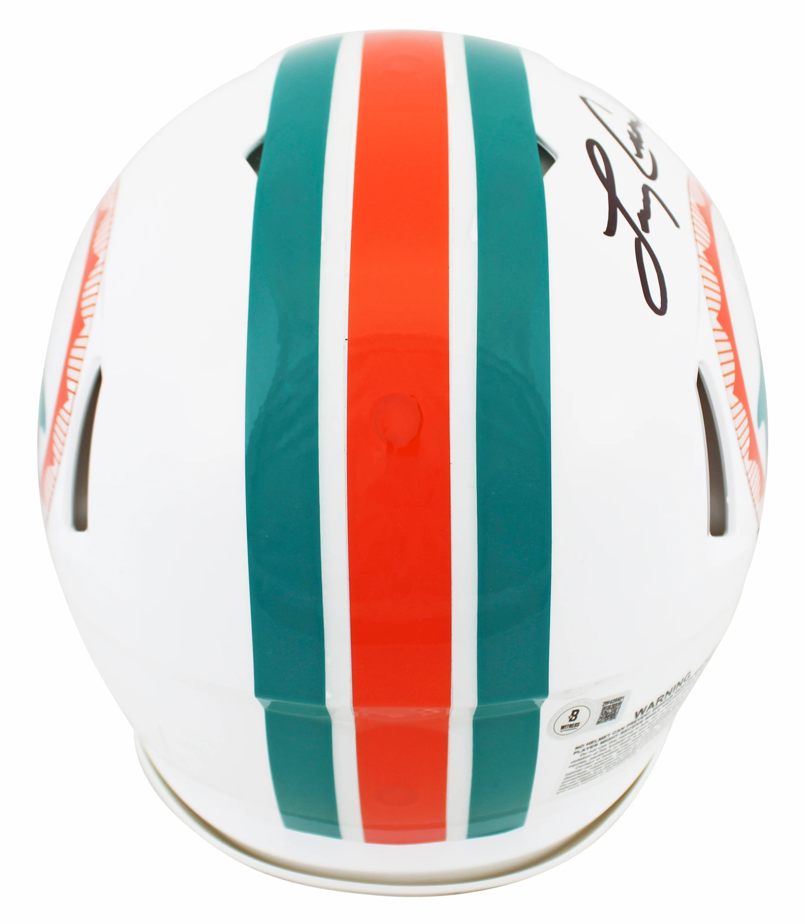 Dolphins Larry Csonka Signed 1972 TB Full Size Speed Proline Helmet W/ Case BAS - Image 4