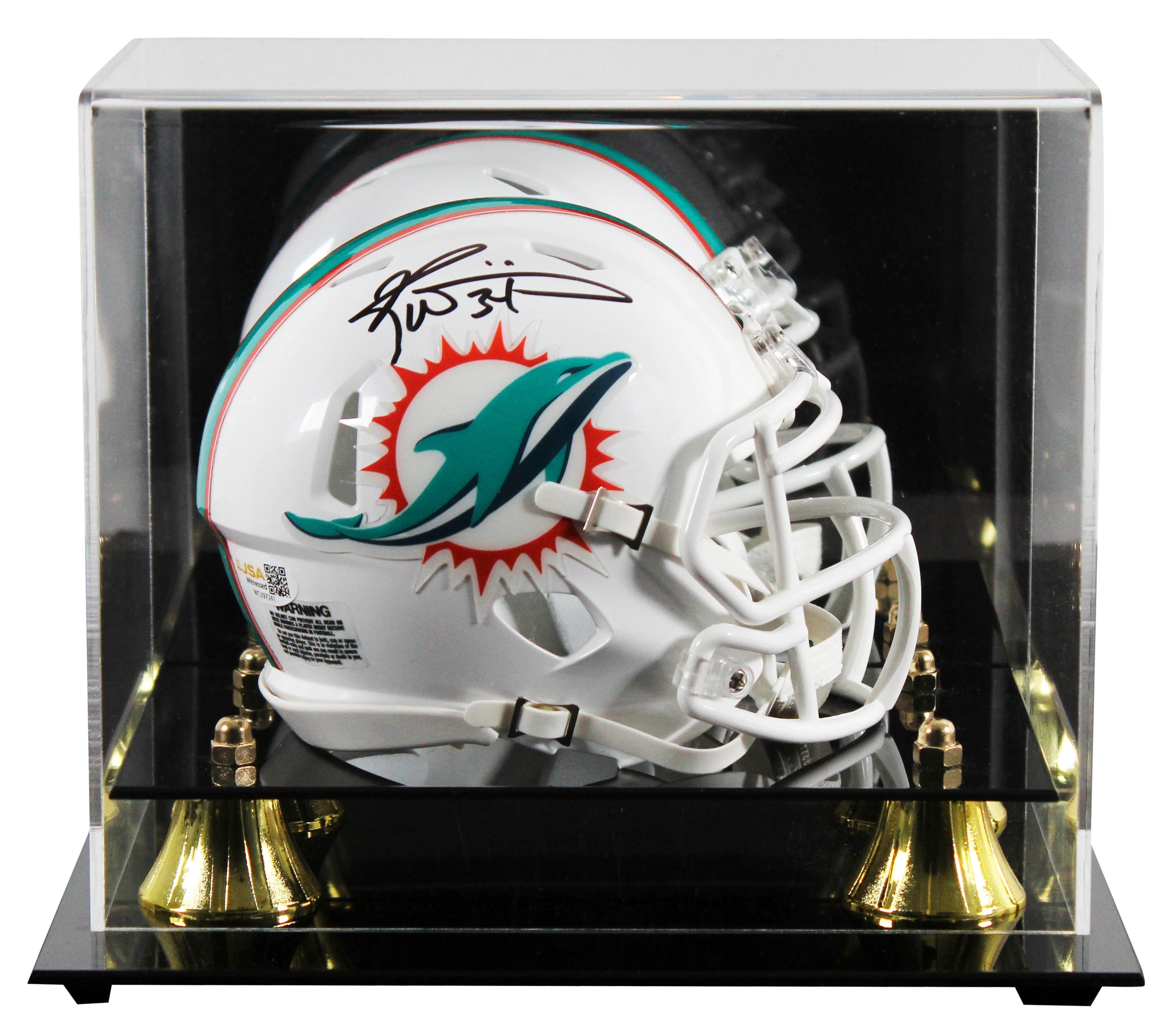 Dolphins Ricky Williams Authentic Signed Speed Mini Helmet W/ Case JSA Witness