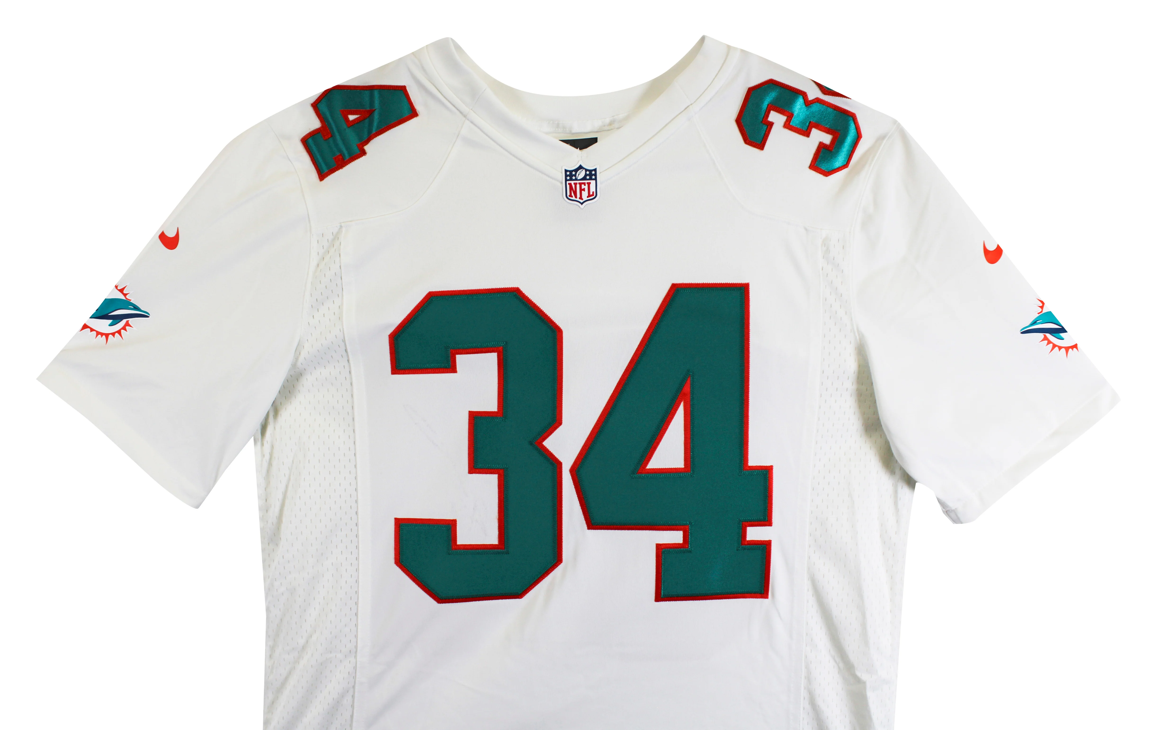 Dolphins Ricky Williams Authentic Signed White Nike Limited Jersey BAS Witness 2 - Image 6
