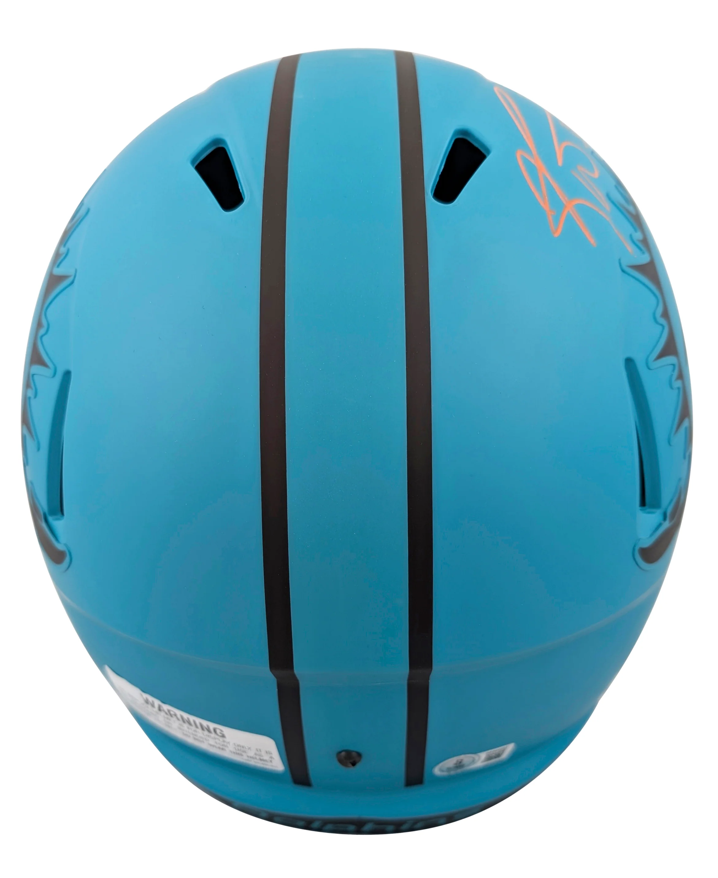 Dolphins Ricky Williams "SWE" Signed Rave F/S Speed Rep Helmet W/ Case BAS Wit - Image 4