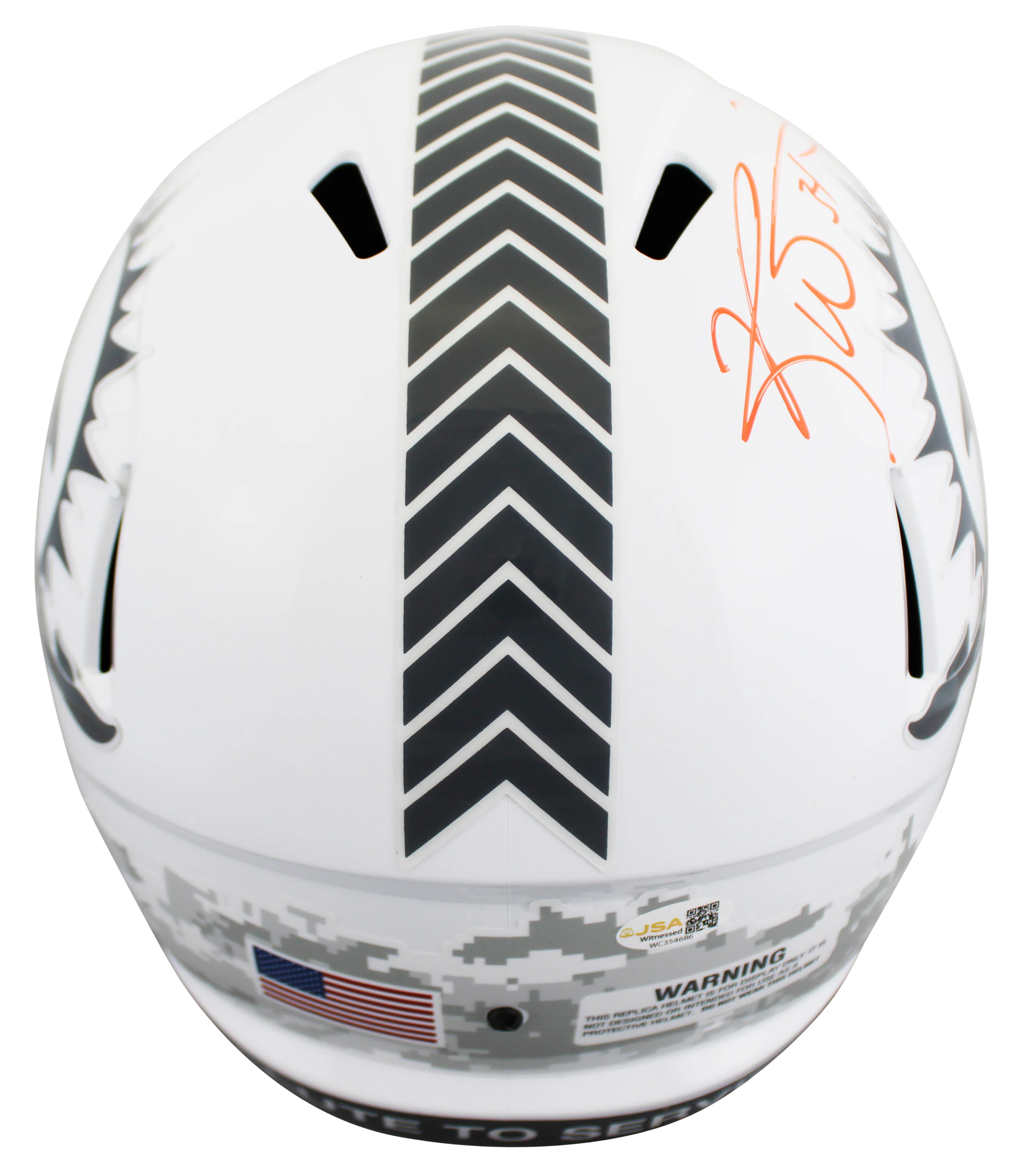 Dolphins Ricky Williams "SWE" Signed STS III Full Size Speed Rep Helmet JSA Wit - Image 3