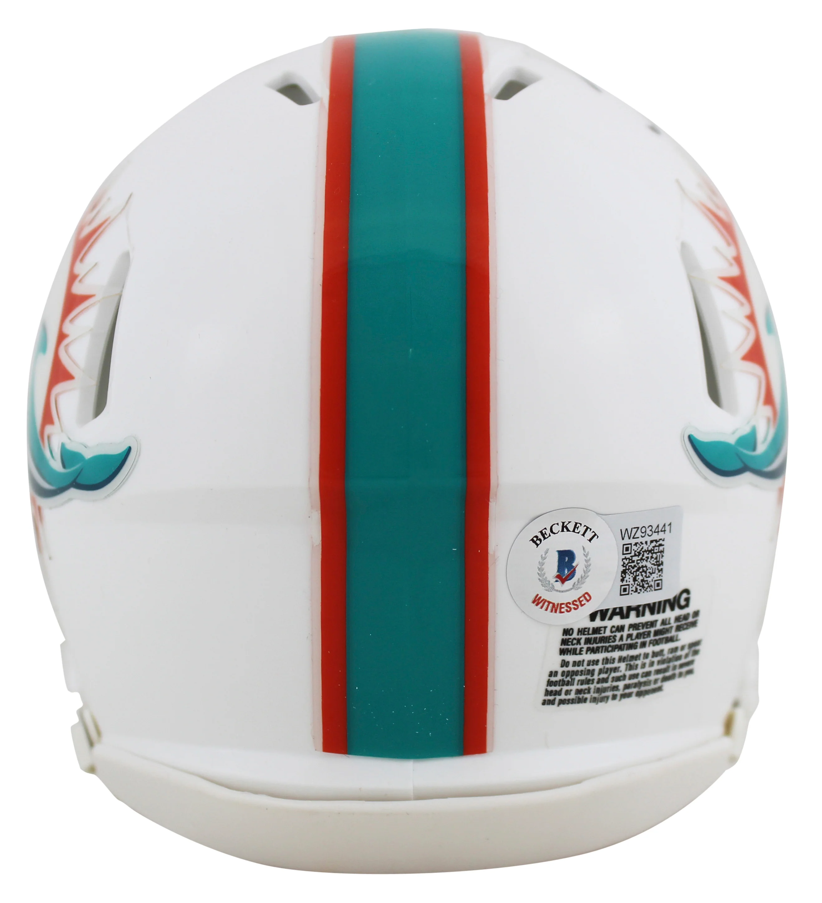 Dolphins Tyreek Hill Authentic Signed Speed Mini Helmet BAS Witnessed - Image 3