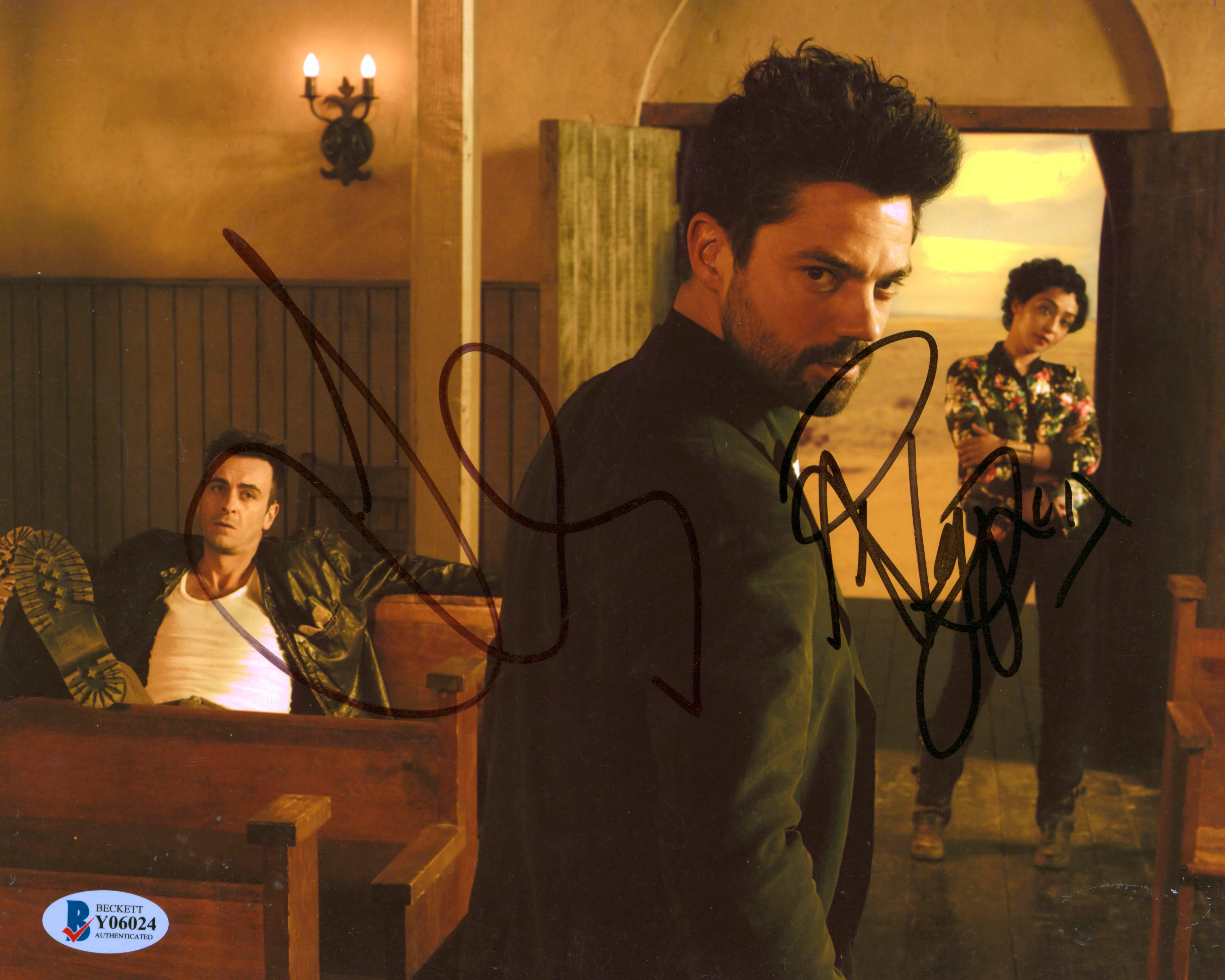 Dominic Cooper & Joe Gilgin Preacher Authentic Signed 8x10 Photo BAS #Y06024 - Image 2