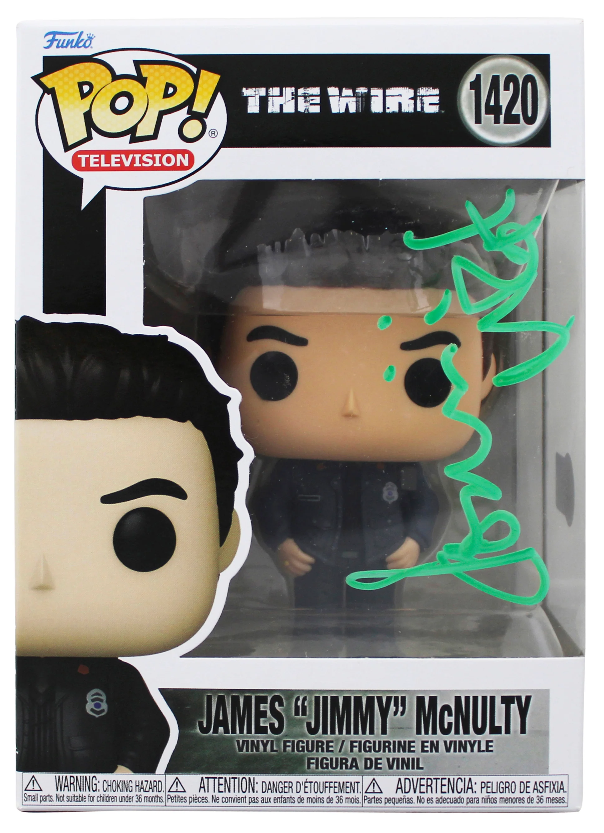 Dominic West The Wire Signed James McNulty #1420 Funko Pop Vinyl Figure BAS - Image 2