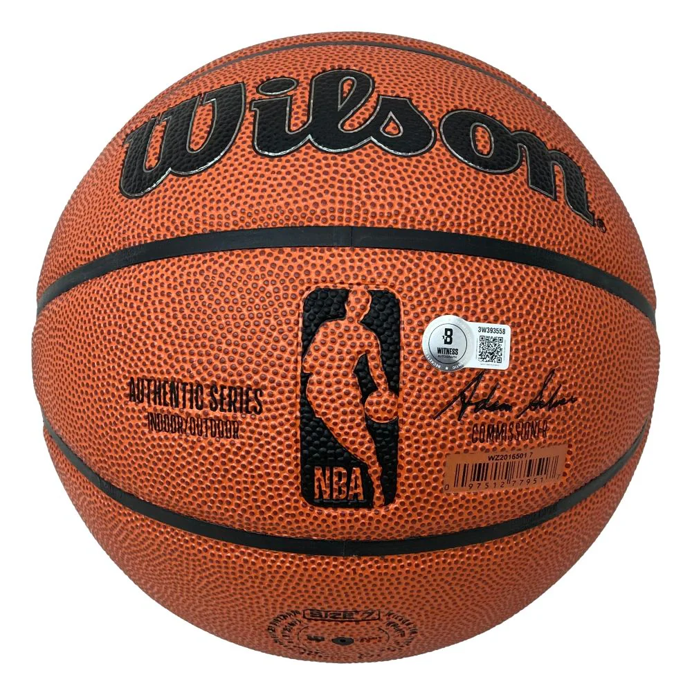 Dominique Wilkins Atlanta Hawks Signed NBA Wilson I/O Basketball BAS - Image 2