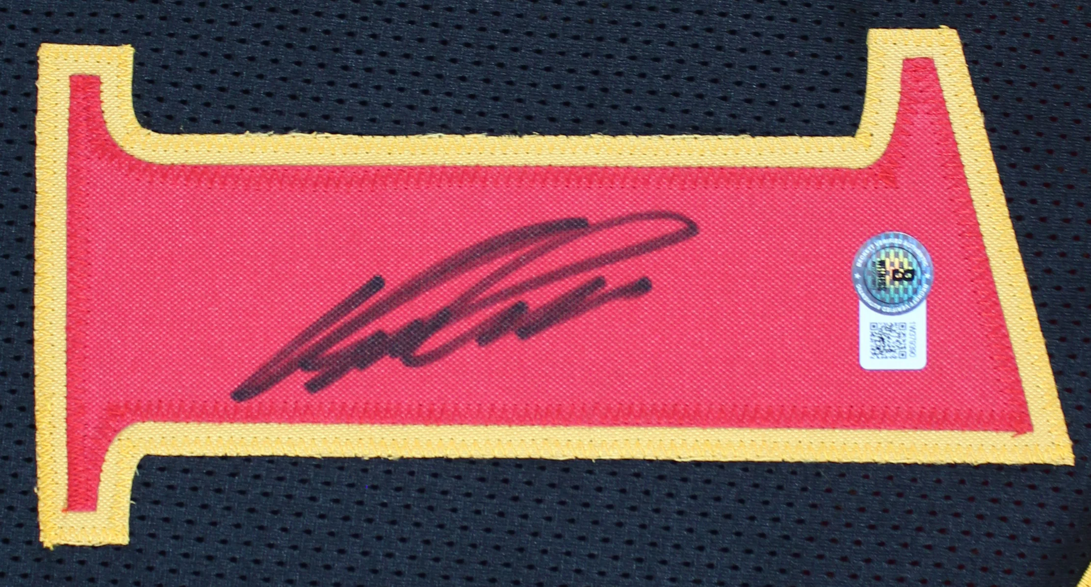 Dominique Wilkins Authentic Signed Black Pro Style Jersey BAS Witnessed - Image 3