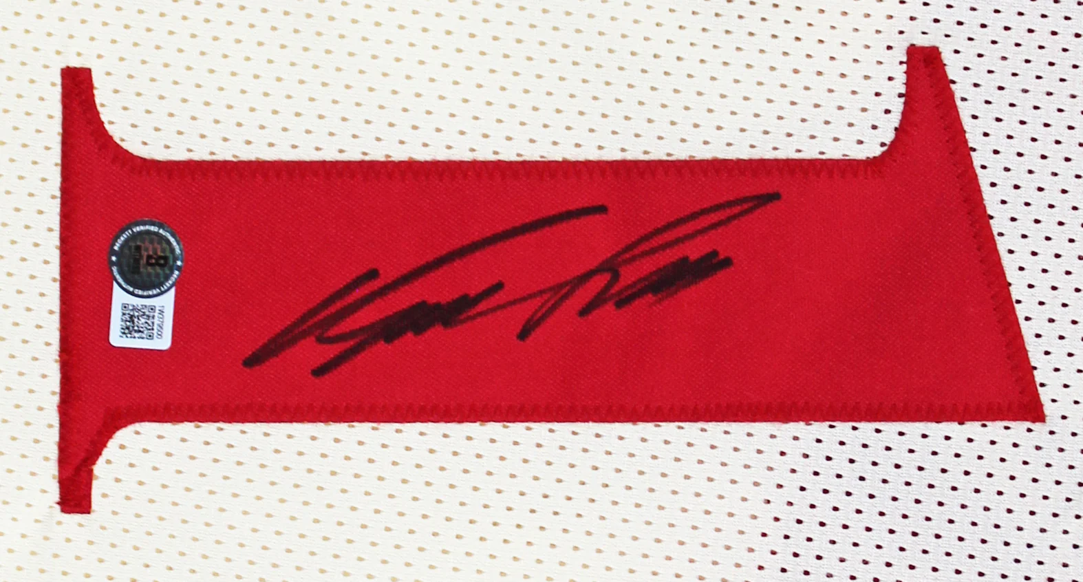 Dominique Wilkins Authentic Signed Cream Pro Style Framed Jersey BAS Witnessed - Image 3