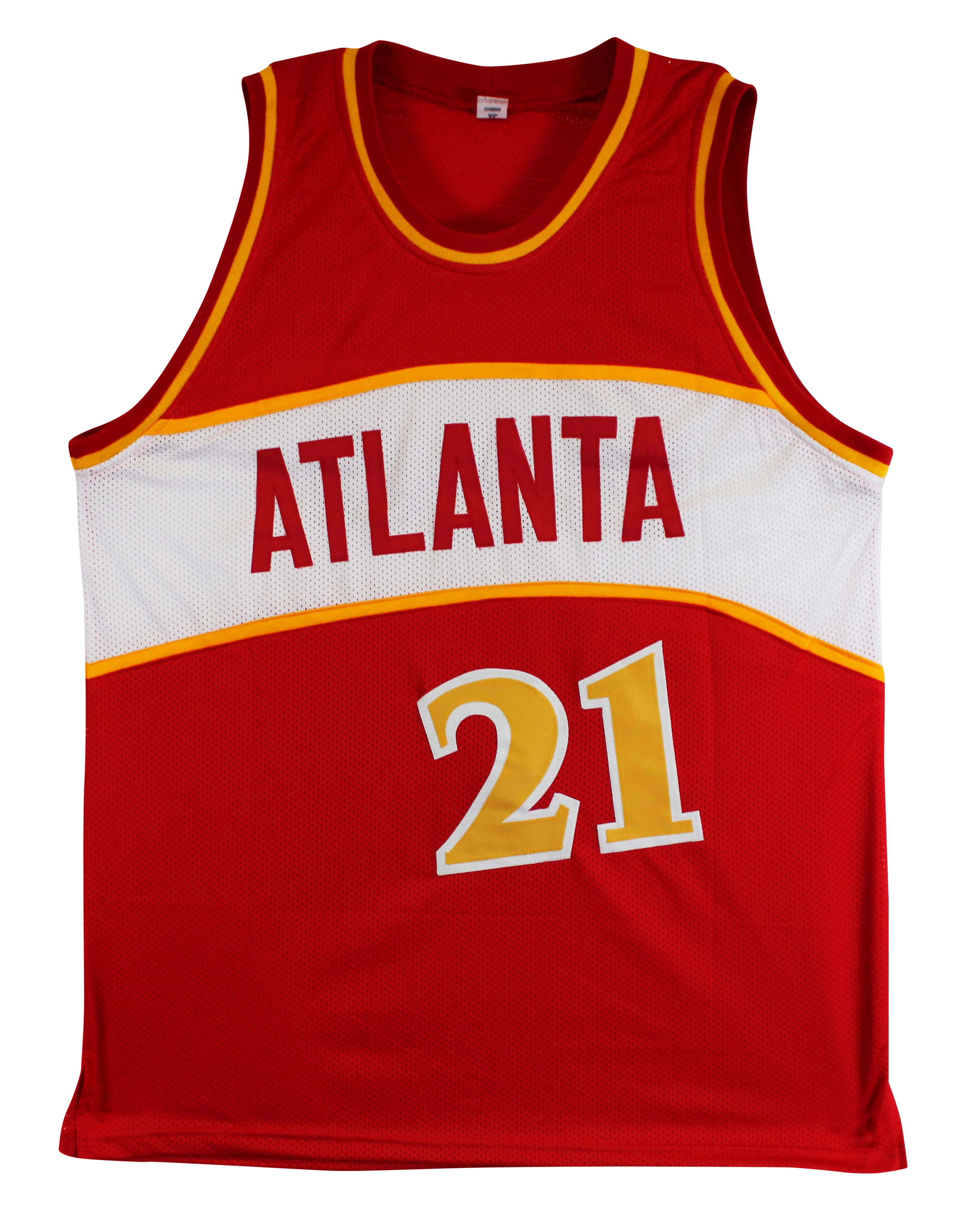 Dominique Wilkins Authentic Signed Red Pro Style Jersey BAS Witnessed - Image 4