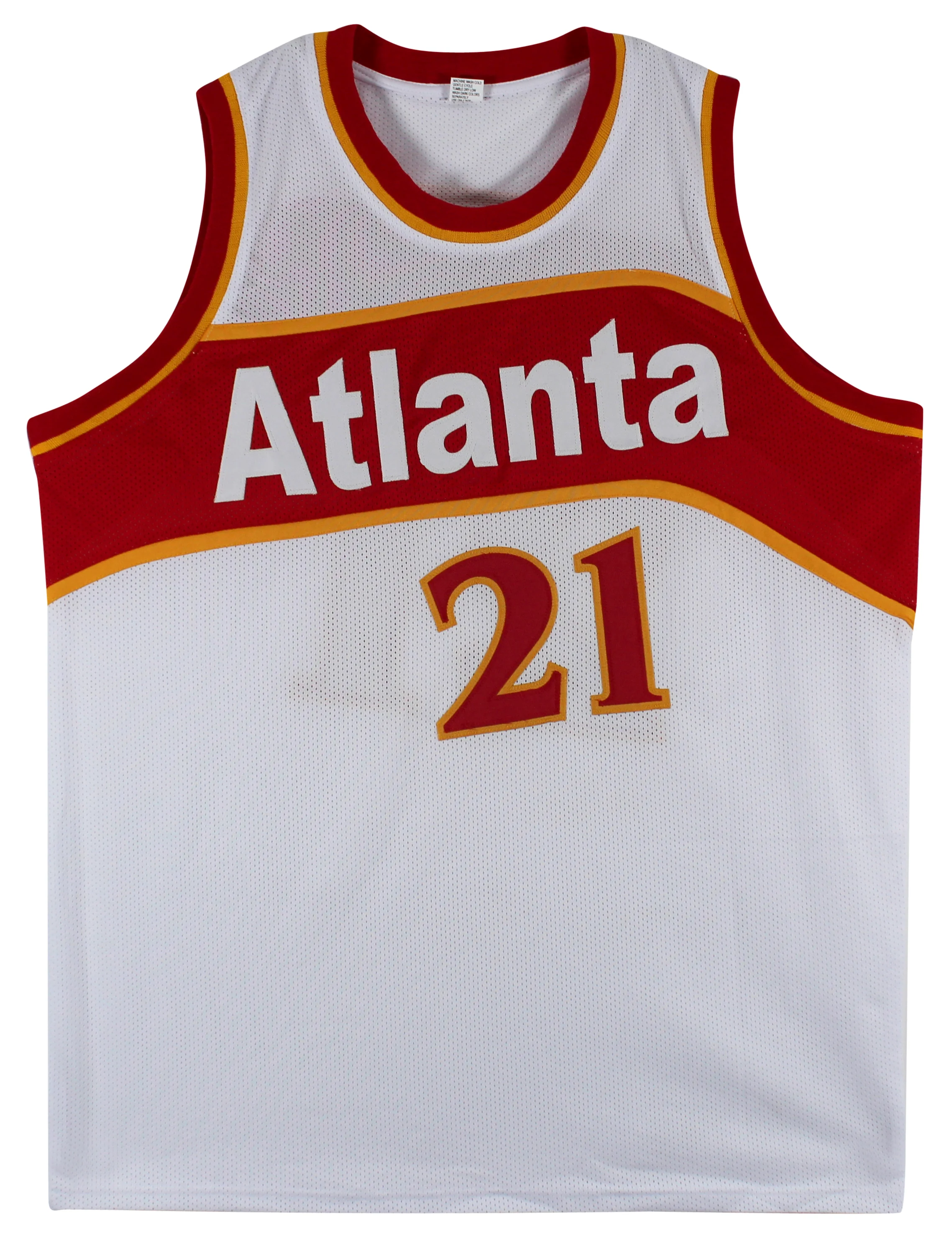 Dominique Wilkins Authentic Signed White Pro Style Jersey BAS Witnessed - Image 4