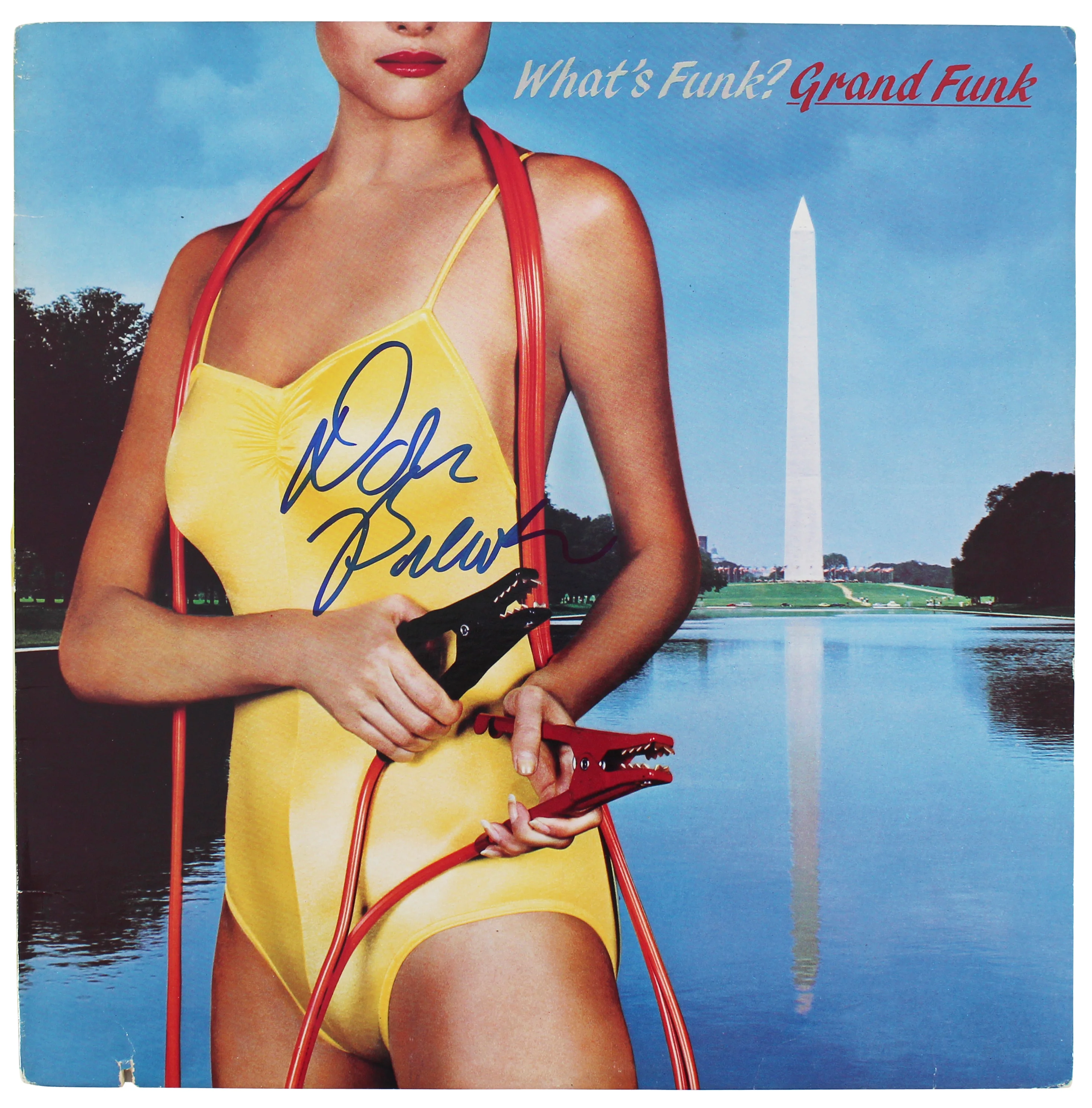 Don Brewer Grand Funk Authentic Signed What's Funk? Album Cover BAS #BG82241 - Image 2