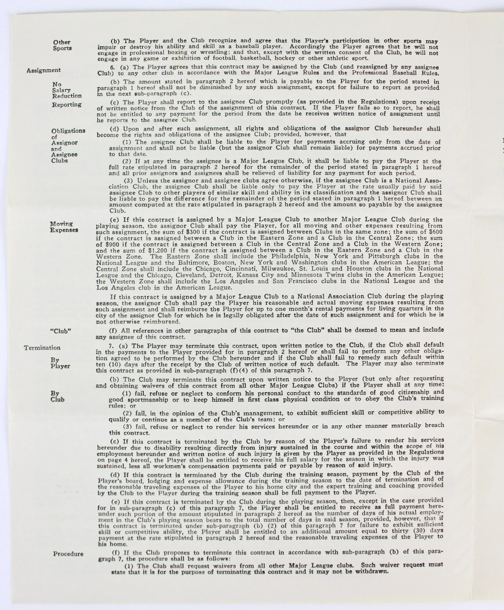 Don Larsen Signed 1964 San Francisco Giants Uniform Player's Contract BAS LOA - Image 7