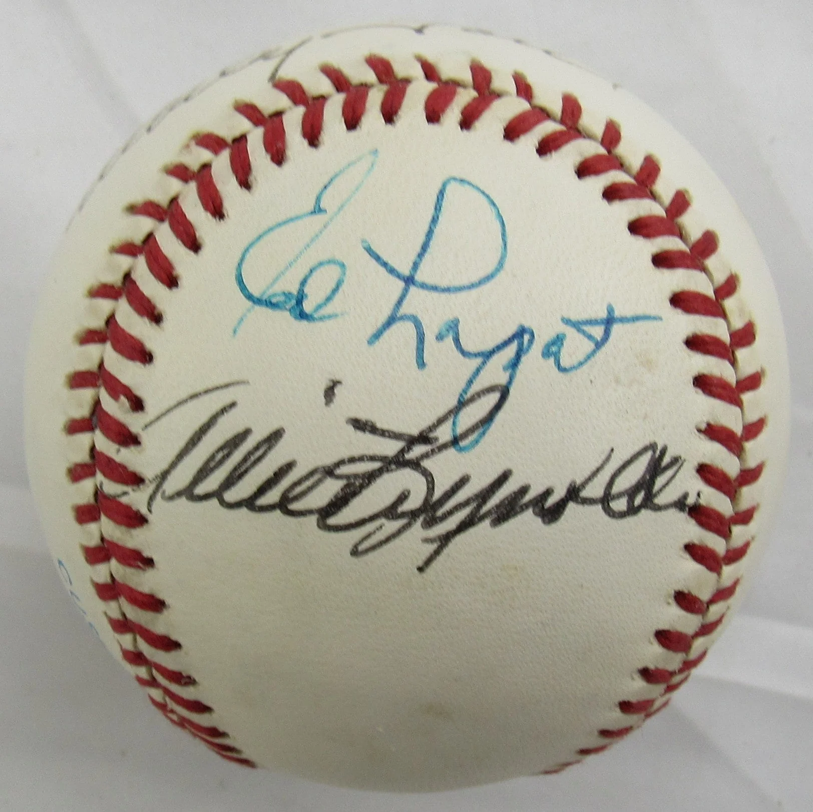 Whitey Ford, Ed Lopat, Allie Reynolds Signed Auto Rawlings Baseball JSA CM07344 - Image 2