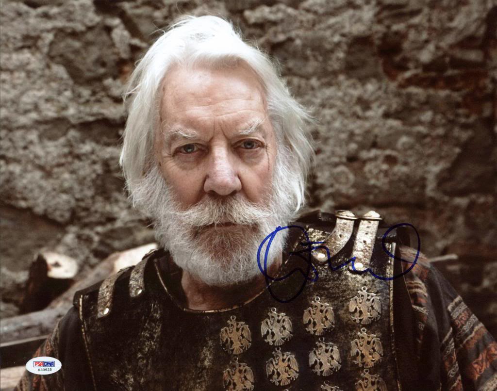 Donald Sutherland The Hunger Games Authentic Signed 11x14 Photo PSA/DNA #S33625 - Image 2