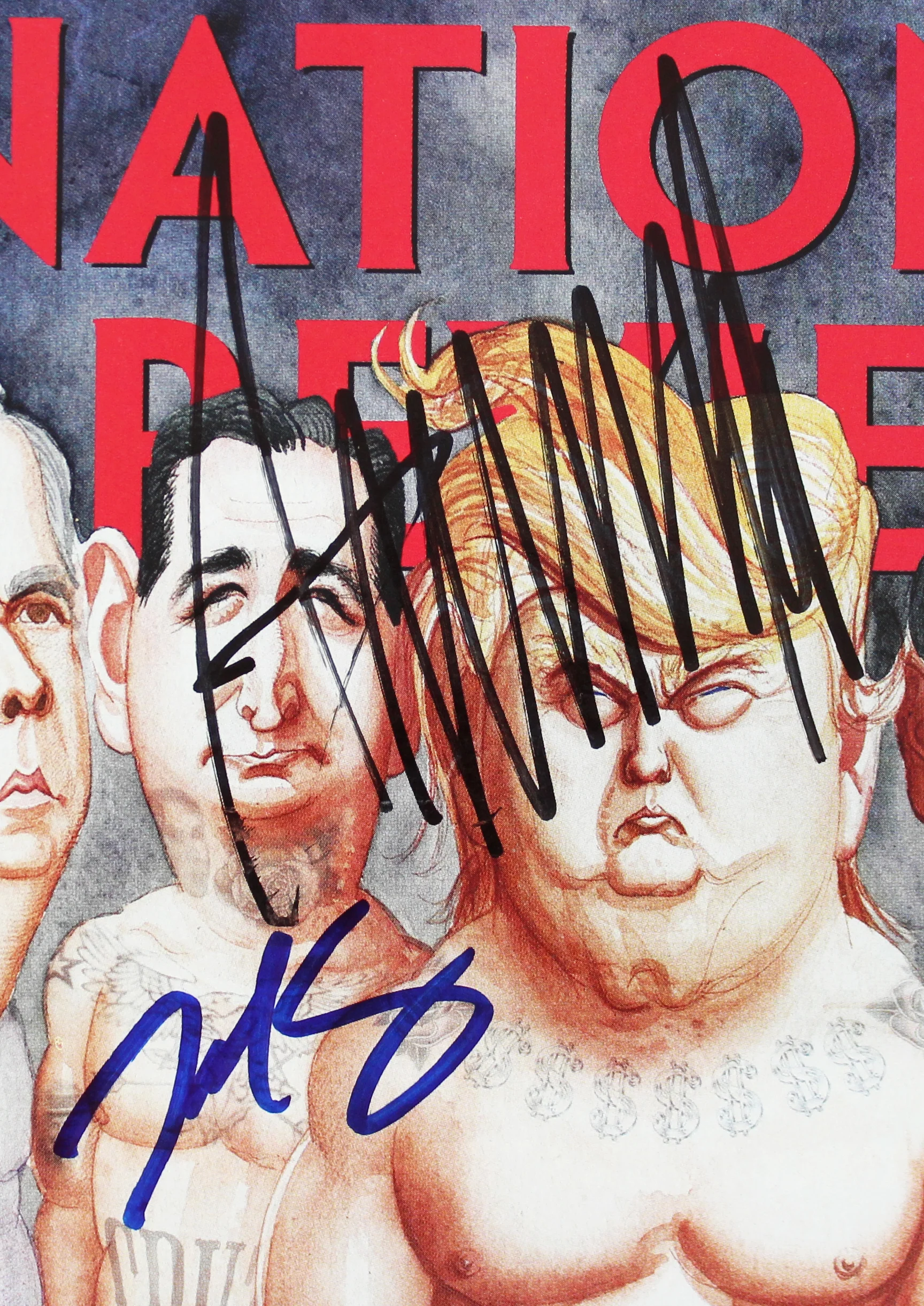 Donald Trump, Ted Cruz & Chris Christie Authentic Signed Magazine BAS #AB77805 - Image 3