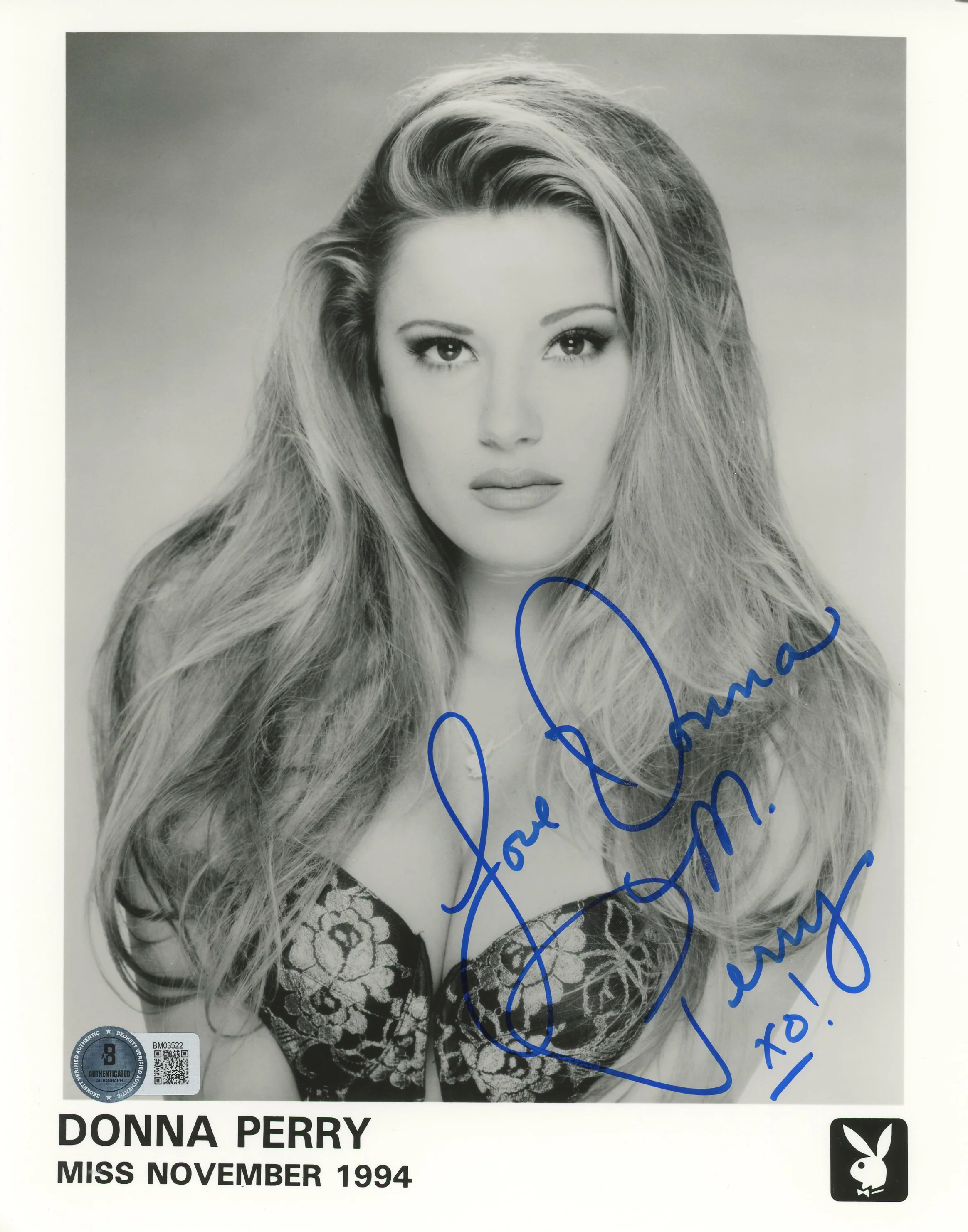 Donna Perry Playmate "Love Donna" Authentic Signed 8x10 Photo BAS #BM03522 - Image 2