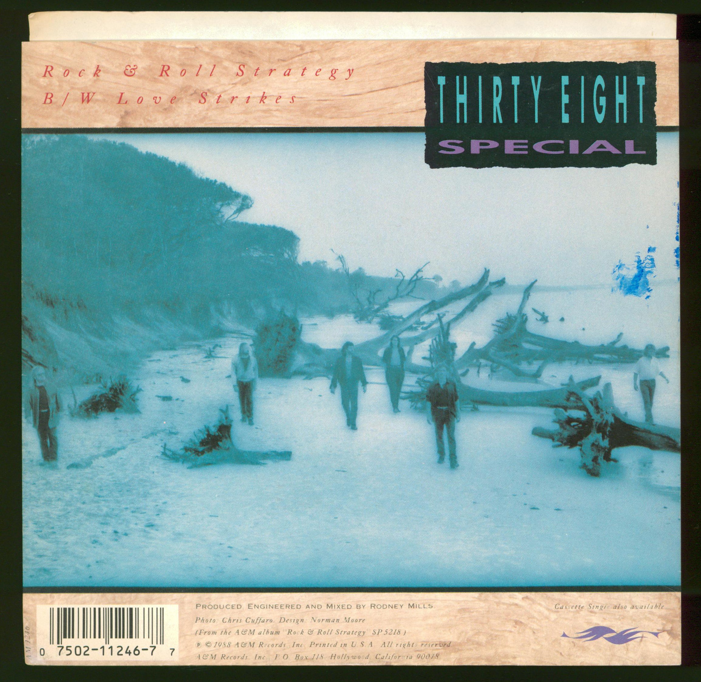 Donnie Van Zandt & Larry Junstrom .38 Special Signed 45 RPM Album Cover BAS - Image 3