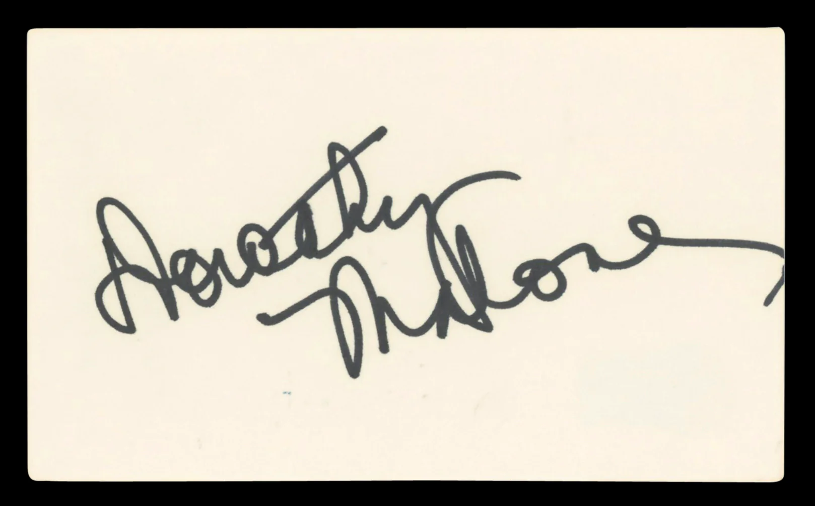 Dorothy Malone The Big Sleep Authentic Signed 3x5 Index Card BAS #BV03456 - Image 2
